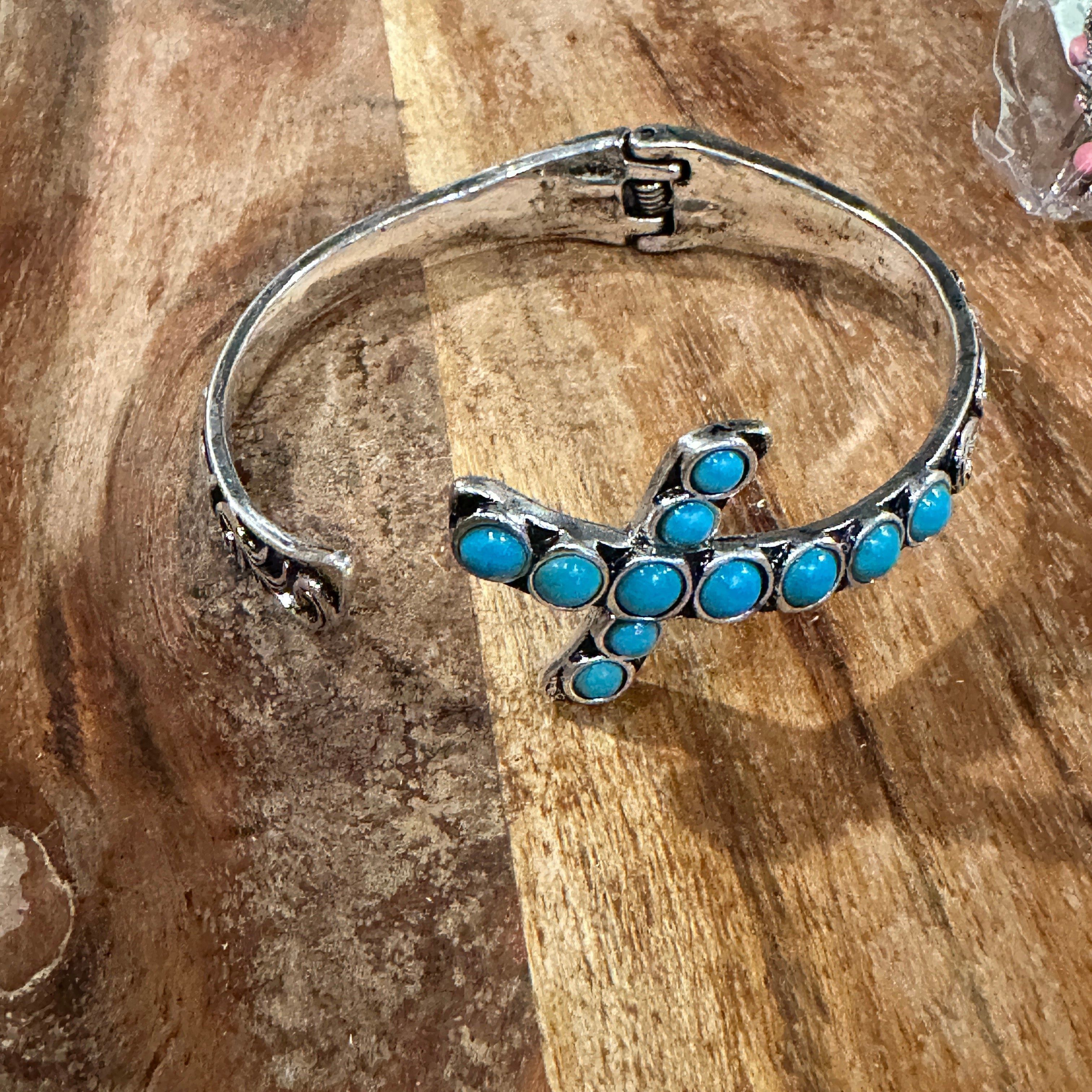 Other Boho Chic Religion Spiritual Elegance Turquoise Bead Cross B Size ONE SIZE - 6 Thumbnail