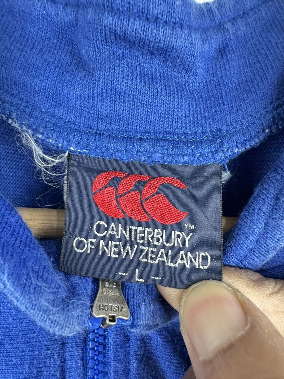 Canterbury of New Zealand × Vintage Vintage 90s Canterbury Of New Zealand Rugby Tee Size US L / EU 52-54 / 3 - 9 Thumbnail