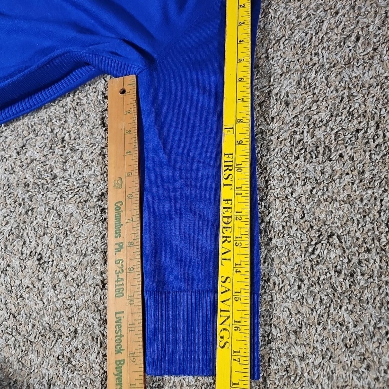 The Unbranded Brand No Brand Blue Light Long Sweater Size M / US 6-8 / IT 42-44 - 6 Thumbnail