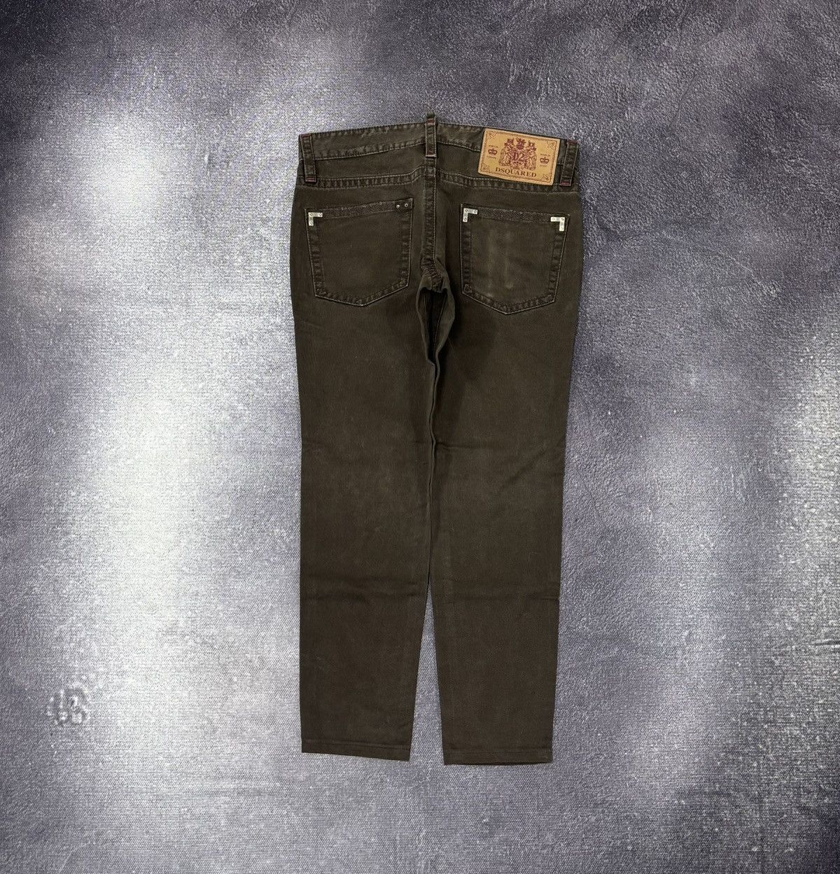 Dsquared2 Dsquared2 Women’s Brown Tapered Slim Fit Luxury Pants Jeans Size 32" / US 10 / IT 46 - 2 Thumbnail