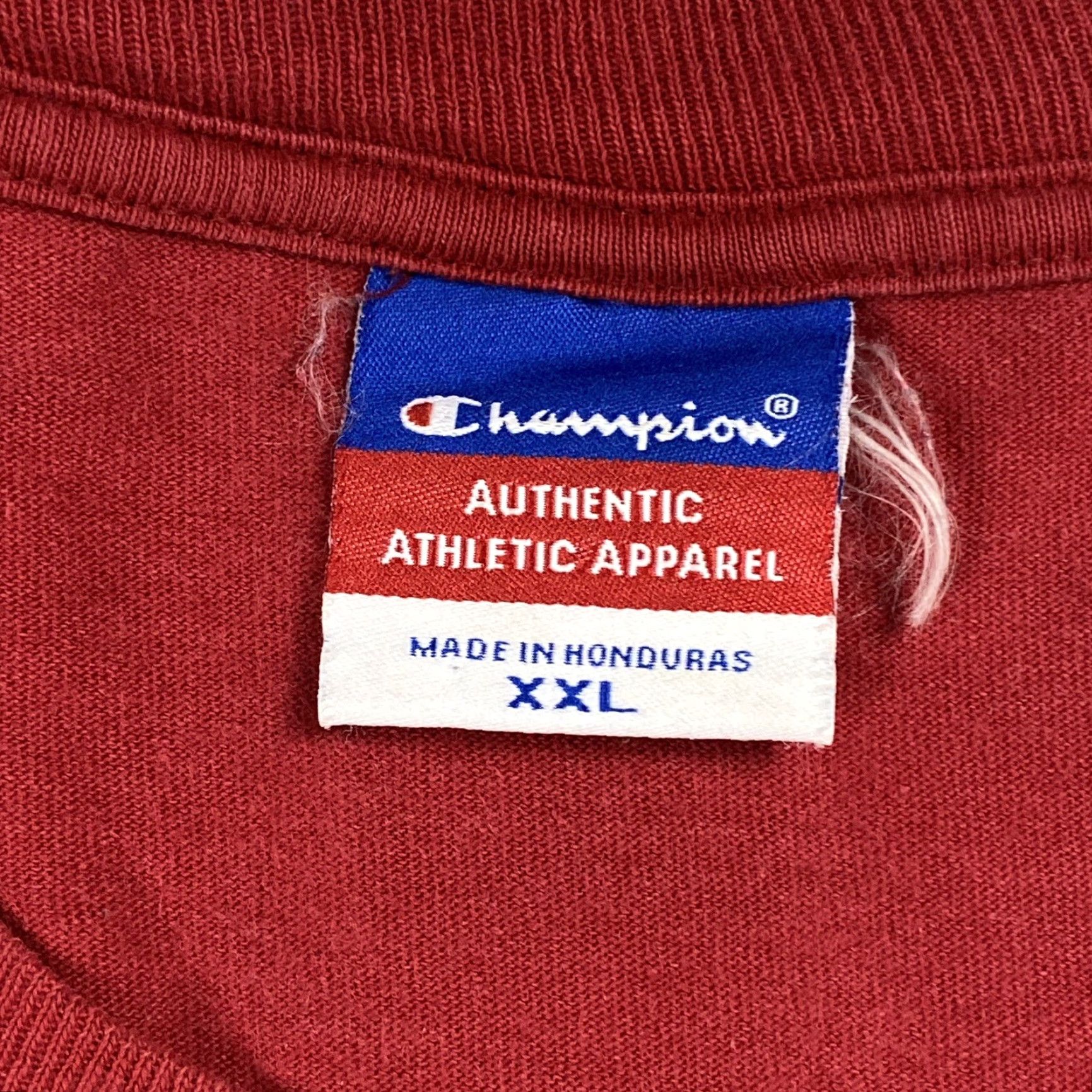 Champion VINTAGE Champion 2XL Maxwells Equations Graphic T-Shirt Red Science Physics Funny Lab Shirt 2000s Mens Size US XXL / EU 58 / 5 - 4 Thumbnail