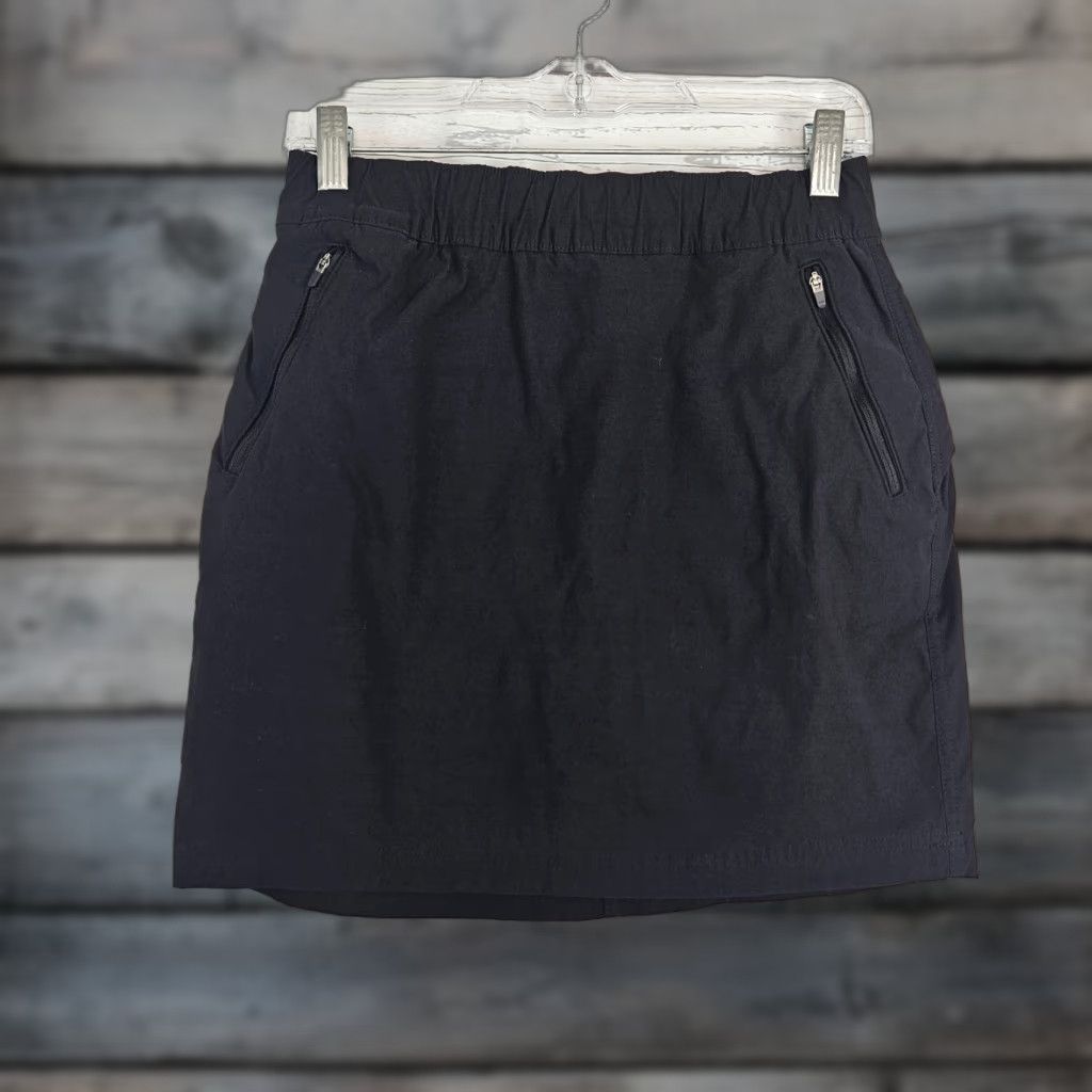 Eddie Bauer Eddie Bauer Womens Skort Sz 2 Black Nylon Spandex Pockets Pull On Athletic Short Skirt Adult Womens Size ONE SIZE - 1 Thumbnail