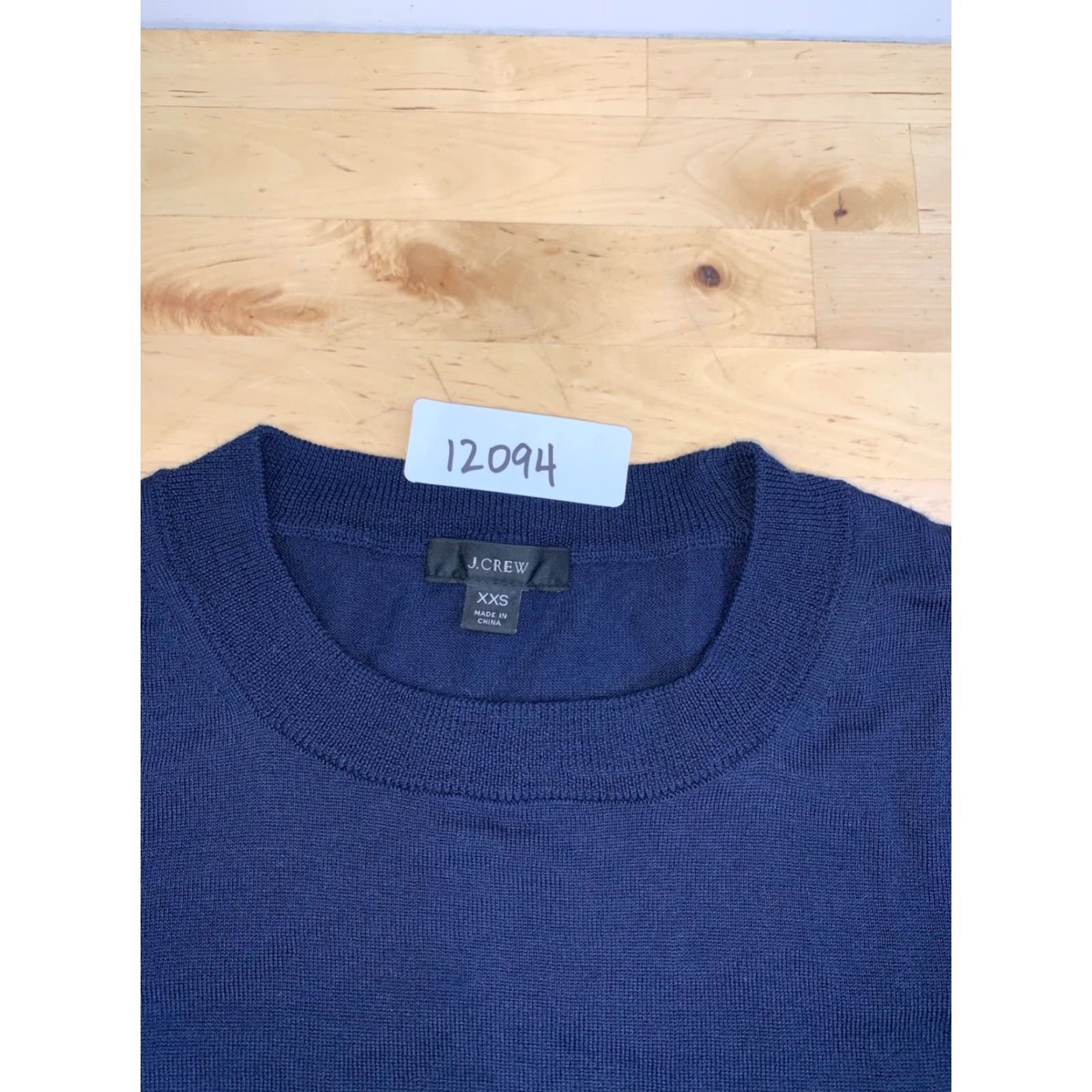 J.Crew J.CREW Sweater Tippi Wool Pullover Blue 2XS Womens Knit Long Sleeve Regular Modern Runway Casual Winter Fall Spring Size XXS / US 00 / IT 34 - 2 Thumbnail