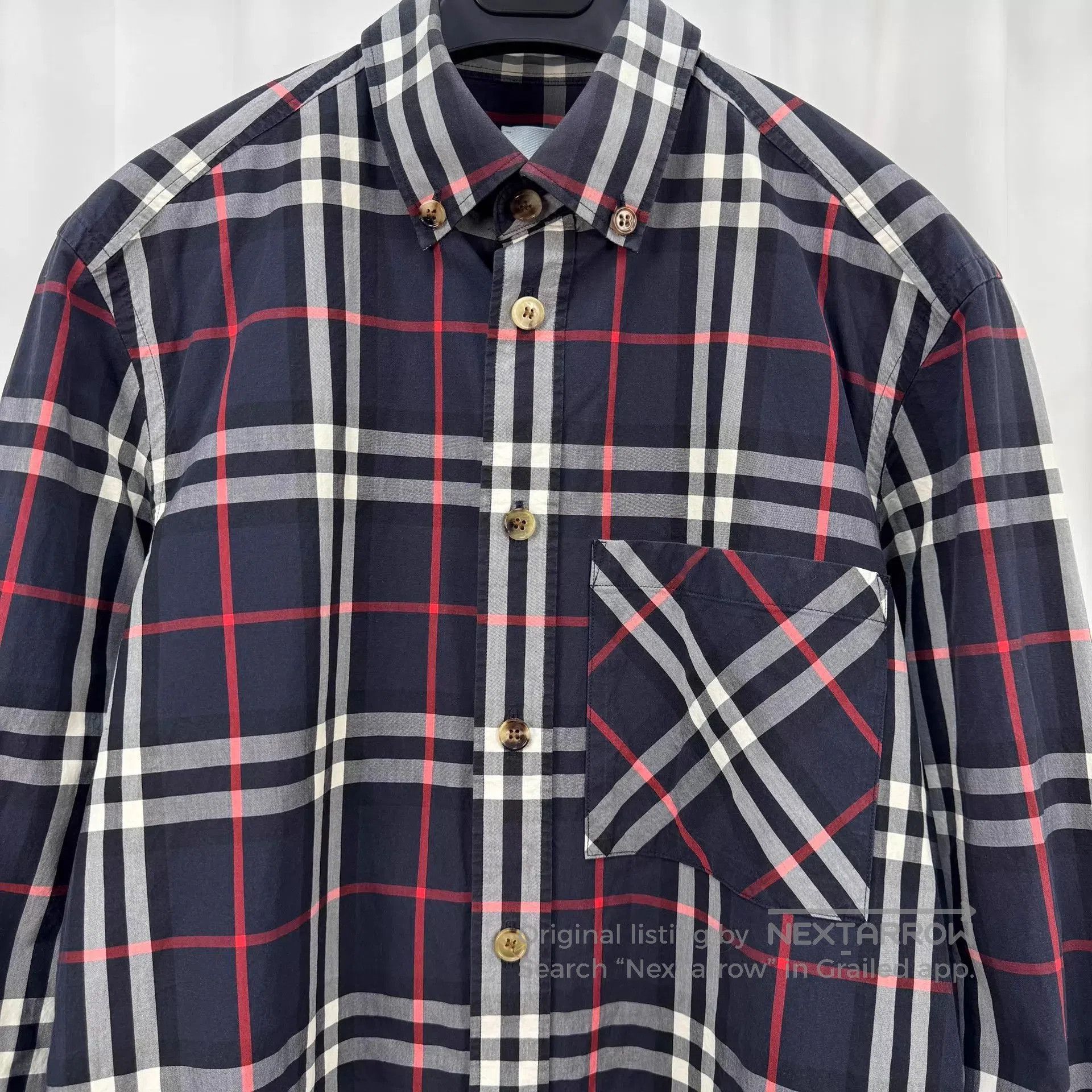 Burberry Plaid Long-Sleeve Button-Up Shirt. Size US S / EU 44-46 / 1 - 3 Thumbnail