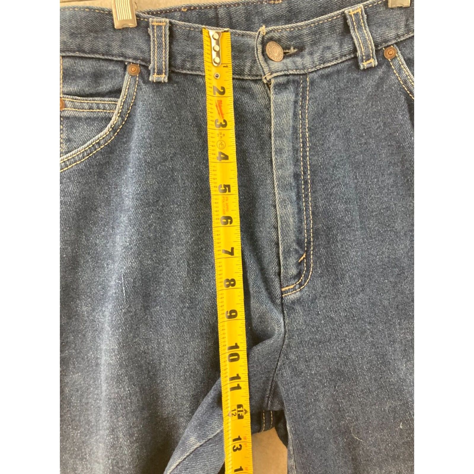 Levi's VINTAGE Levi's Mom Jeans Womens 12 Loose Straight Leg Blue Denim Made in USA Size 34" / US 12 / IT 48 - 5 Thumbnail