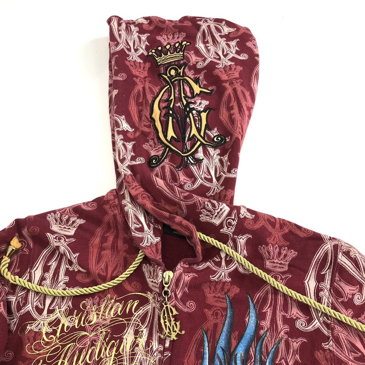 Ed Hardy 2000s Christian Audigier Ed Hardy Grunge Women Zip Hoodie Size US S / EU 44-46 / 1 - 5 Thumbnail