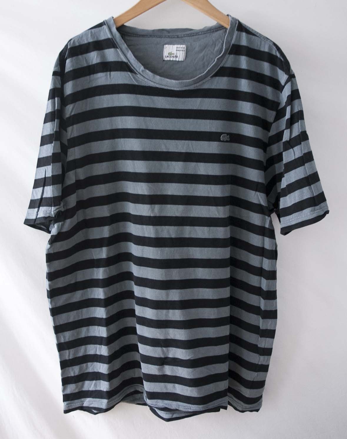 Lacoste Lacoste T Shirt Size 7/ XXL Vintage Washed Stripe Size US XXL / EU 58 / 5 - 1 Thumbnail