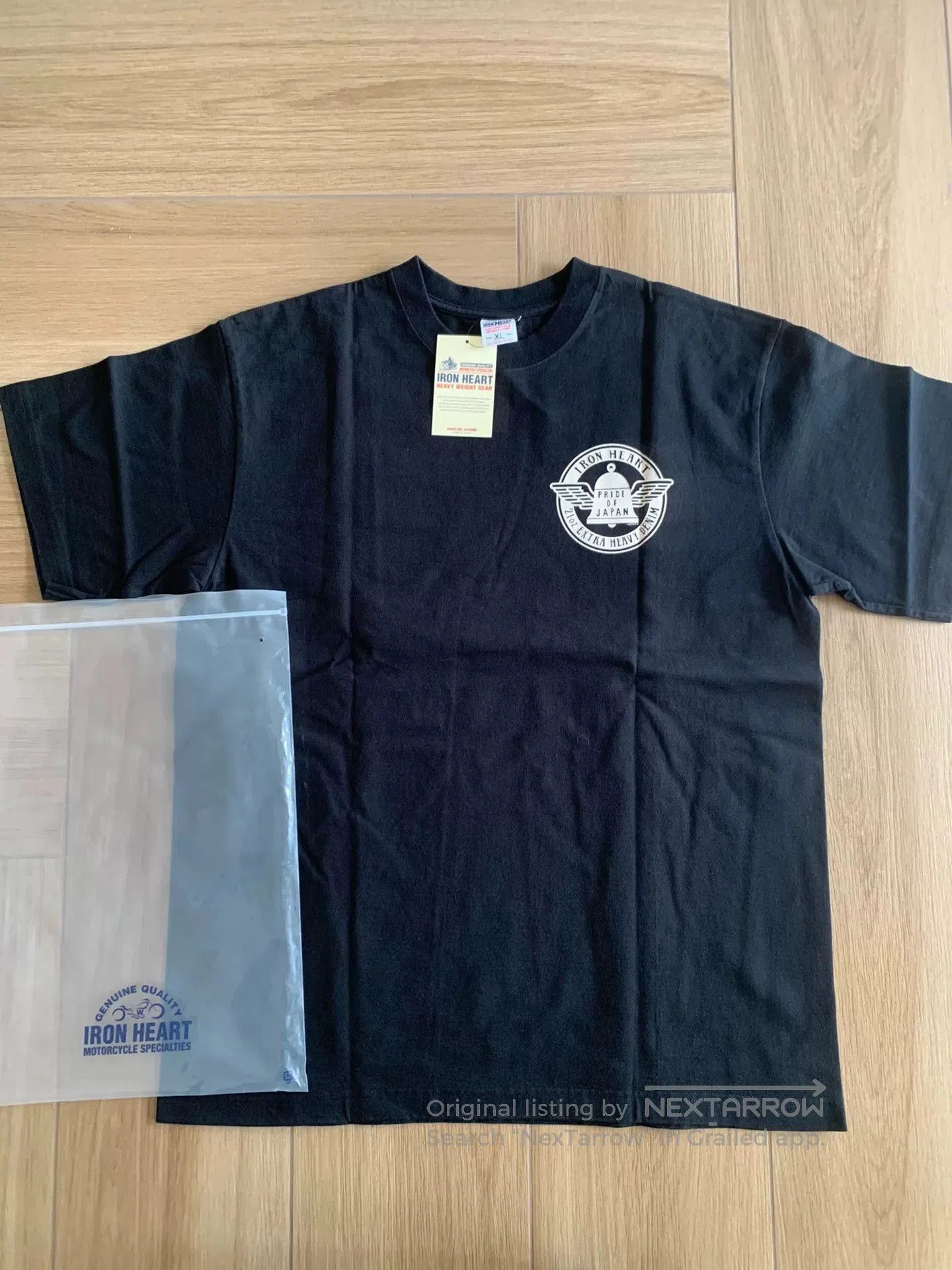 Iron Heart black motorcycle graphic short sleeve t. Size US XL / EU 56 / 4 - 1 Thumbnail