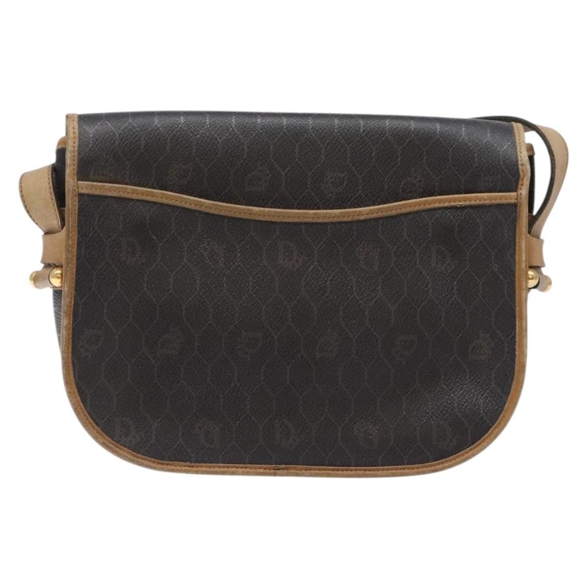 Dior DIOR Honeycomb Canvas Shoulder Bag Pvc Black Gold Size ONE SIZE - 3 Thumbnail