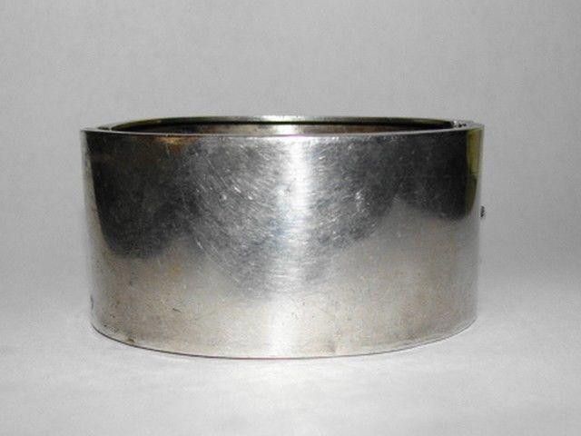 Designer Victorian Etched Aesthetic Movement Sterling Bangle Bracelet Size ONE SIZE - 3 Thumbnail