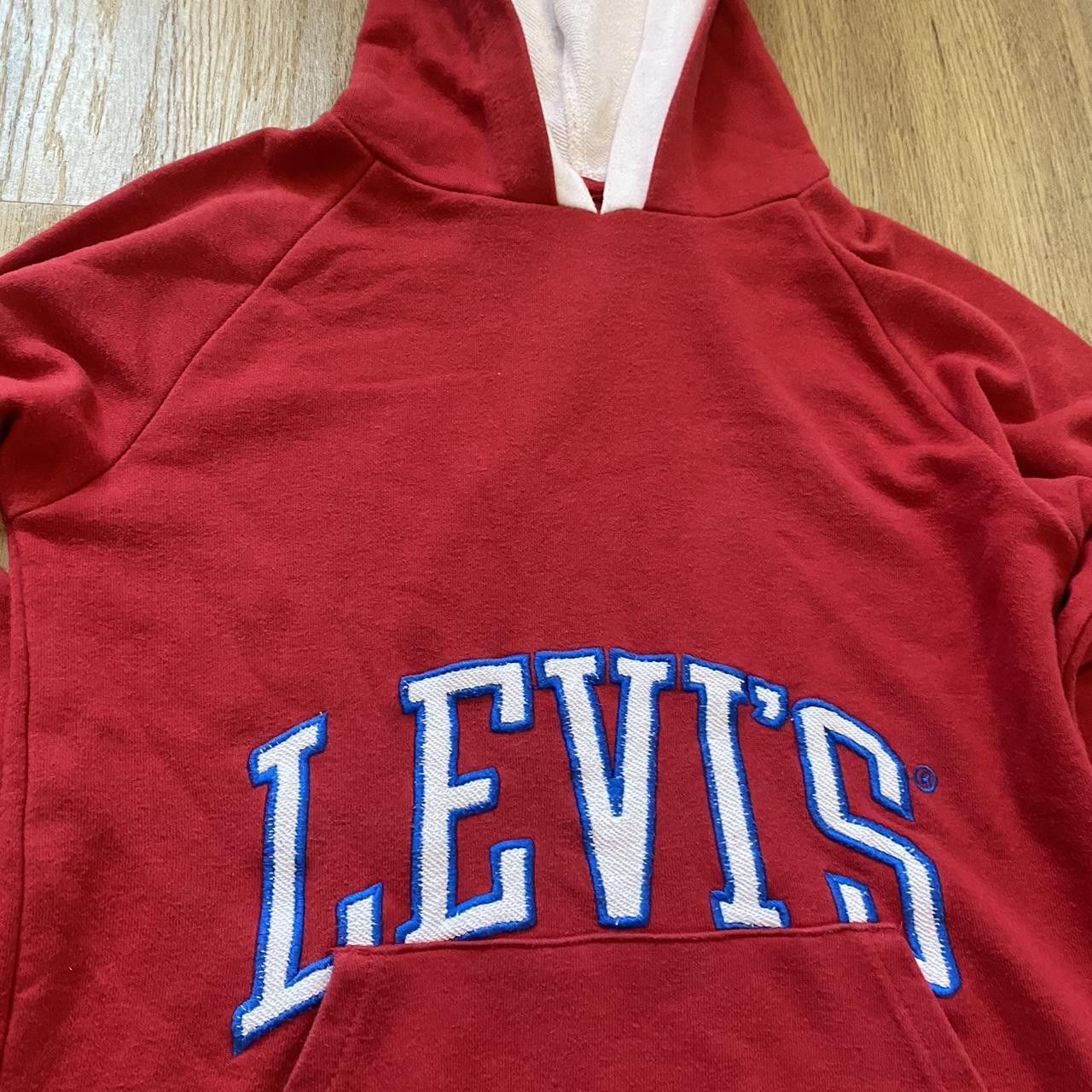 Levi's Levi's red and white hoodie y2k 2000s Vintage Size US S / EU 44-46 / 1 - 3 Thumbnail