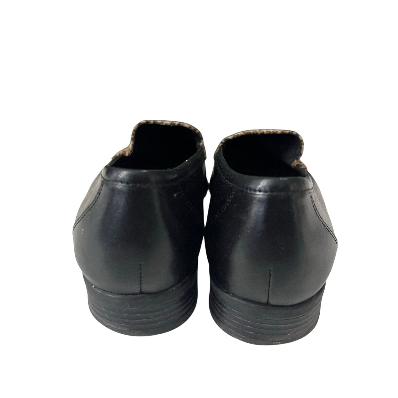 Other Naturalizer Womens Stockard Black Leopard Leather Loafer 8 M Size US 8 / IT 38 - 6 Thumbnail