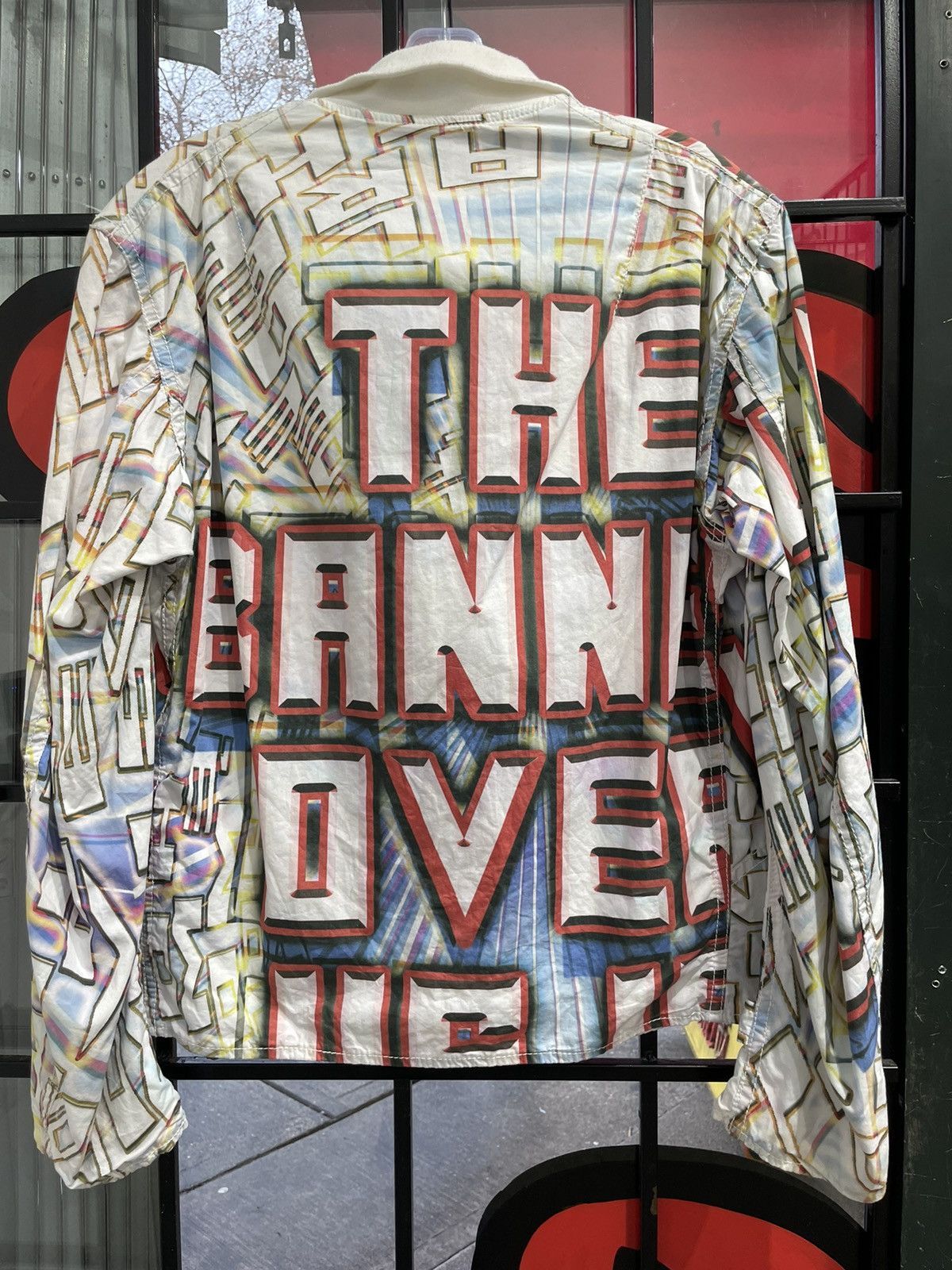 Comme des Garcons Block Letter AOP cotton light jacket full zip Size US L / EU 52-54 / 3 - 2 Thumbnail