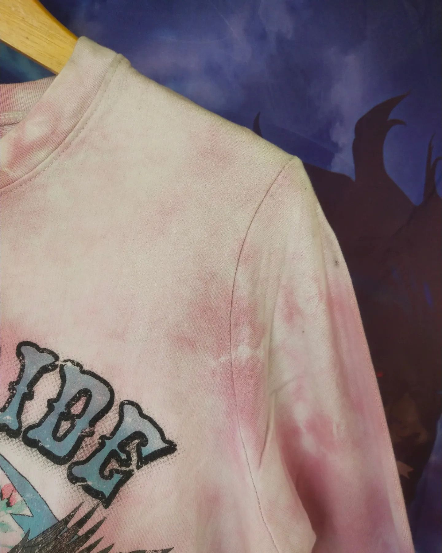 Hysteric Glamour White Fawn Pink Tie-Dye Graphic Crewneck Sweatshirt Size S / US 4 / IT 40 - 3 Thumbnail
