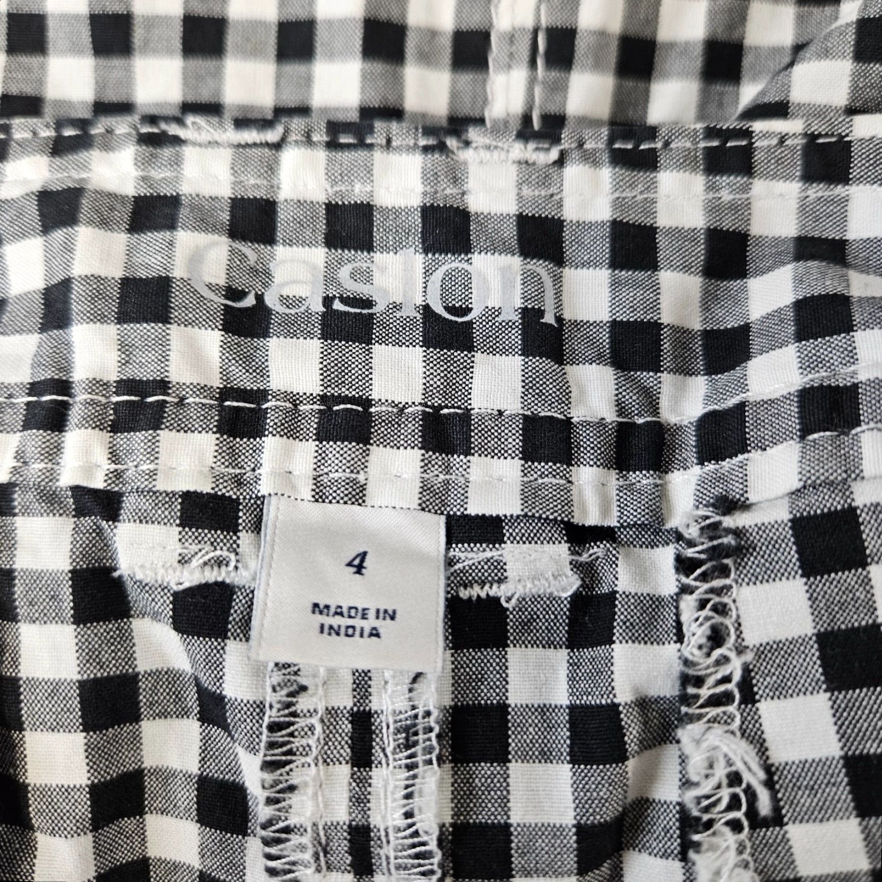 Vintage Caslon Womens Skirt 4 Black White Gingham Cotton Blend Check Short Pencil Casual Womens Caslon Skirt 4 Black White Gingham Size 27" / US 4 / IT 40 - 4 Thumbnail