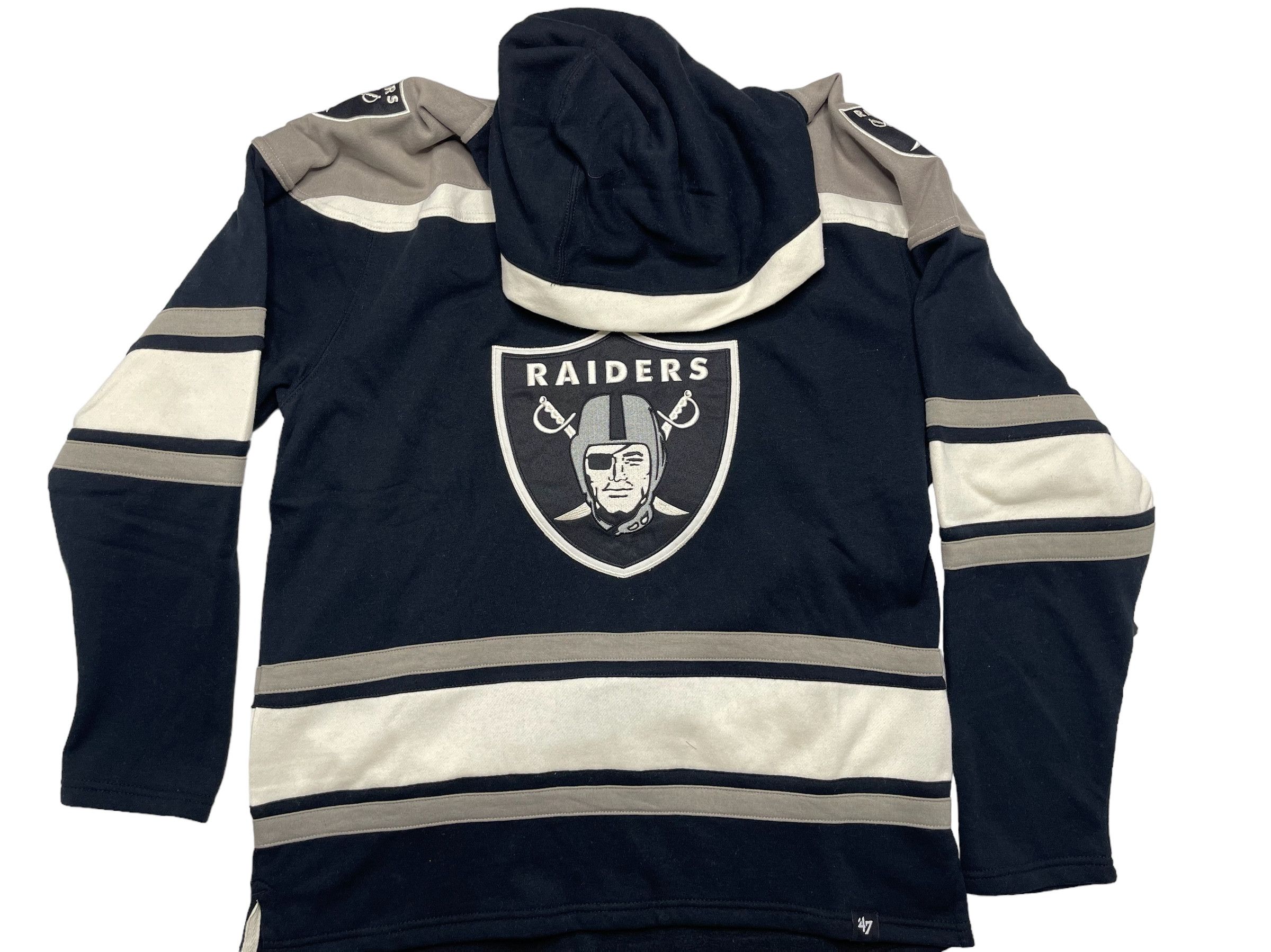 image of Las Vegas Raiders Hoodie in Black, Men's (Size Large)