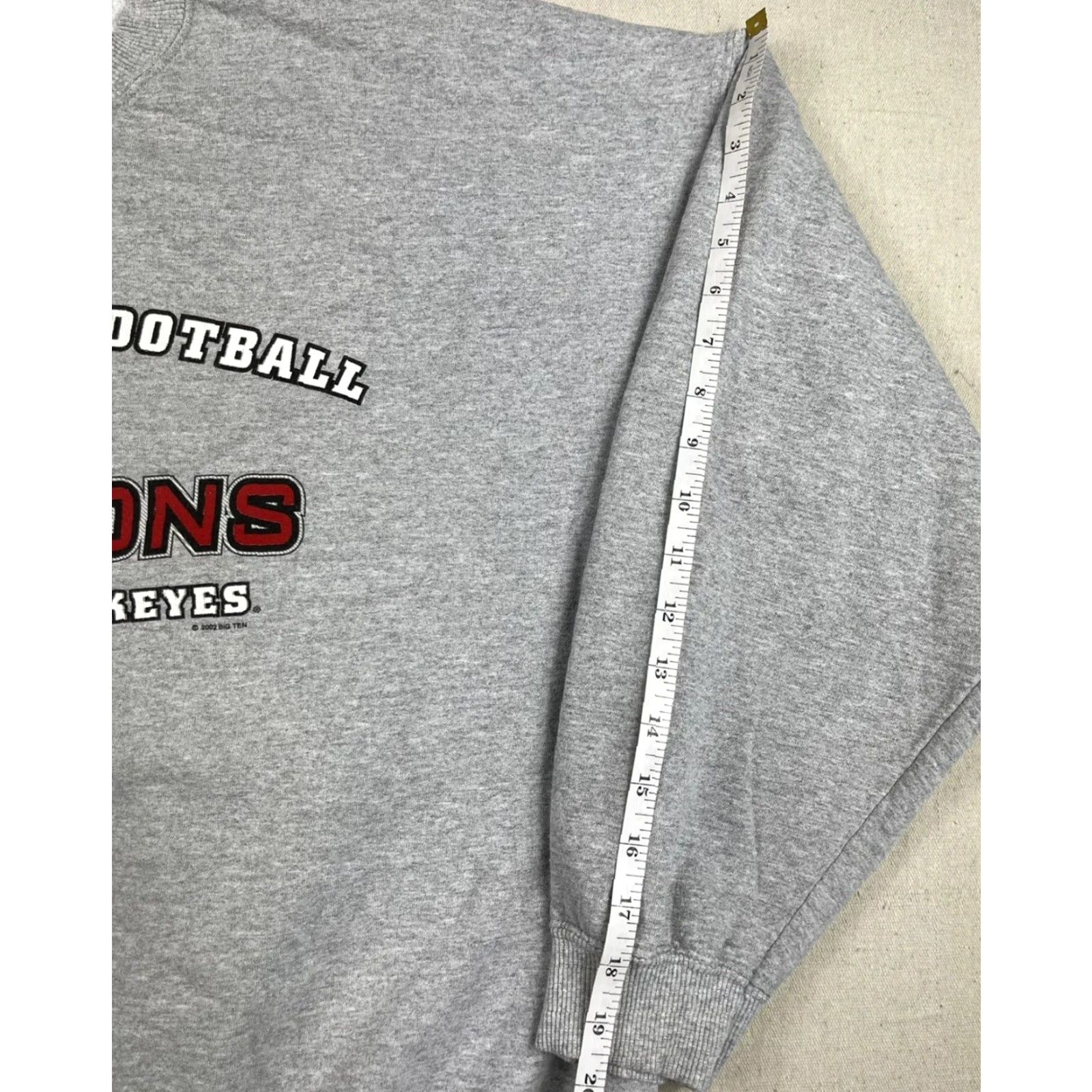 Lee VINTAGE Lee Ohio State Crewneck Sweatshirt 2XL Gray Men Sweatshirt Buckeyes Big Ten Champions 2002 NCAA 90s College Sports USA Football Shirt Size US XXL / EU 58 / 5 - 6 Thumbnail