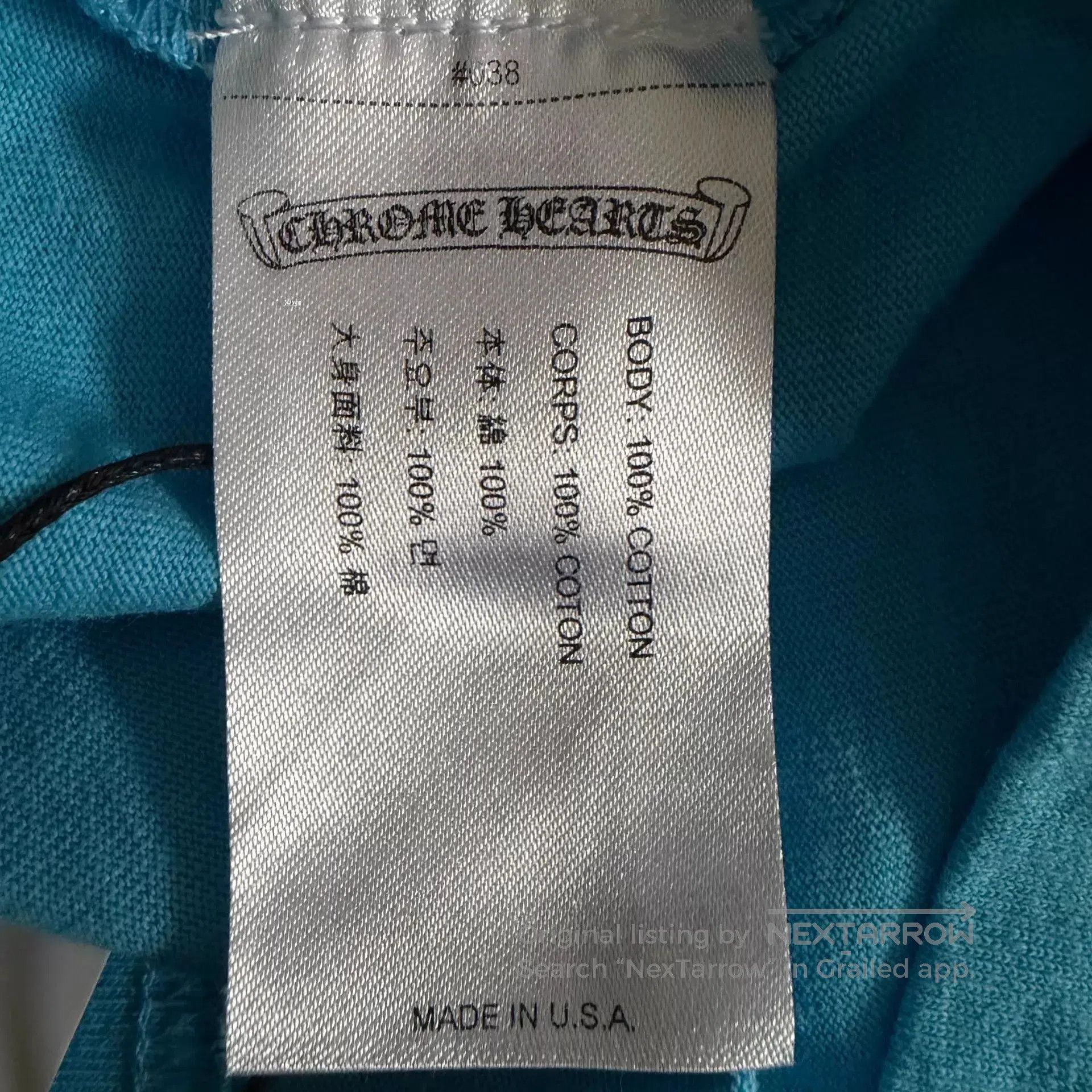 Chrome Hearts Blue Short. Size US XL / EU 56 / 4 - 4 Thumbnail