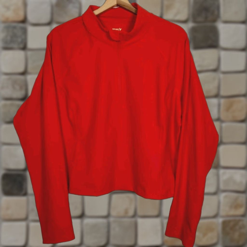 Old Navy Old Navy Active Powersoft Go Dry Shirt XXL Pullover 1/4 Zip Stretch Orange New Size XXL / US 16-18 / IT 52-54 - 1 Thumbnail
