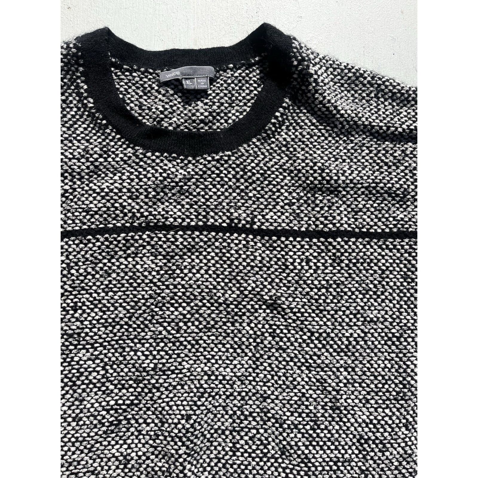 Vince Vince Sweater Multicolor XL Men City Golf Luxury Classic Yuppie Knit Crew Neck Pullover Wool Blend Size US XL / EU 56 / 4 - 2 Thumbnail