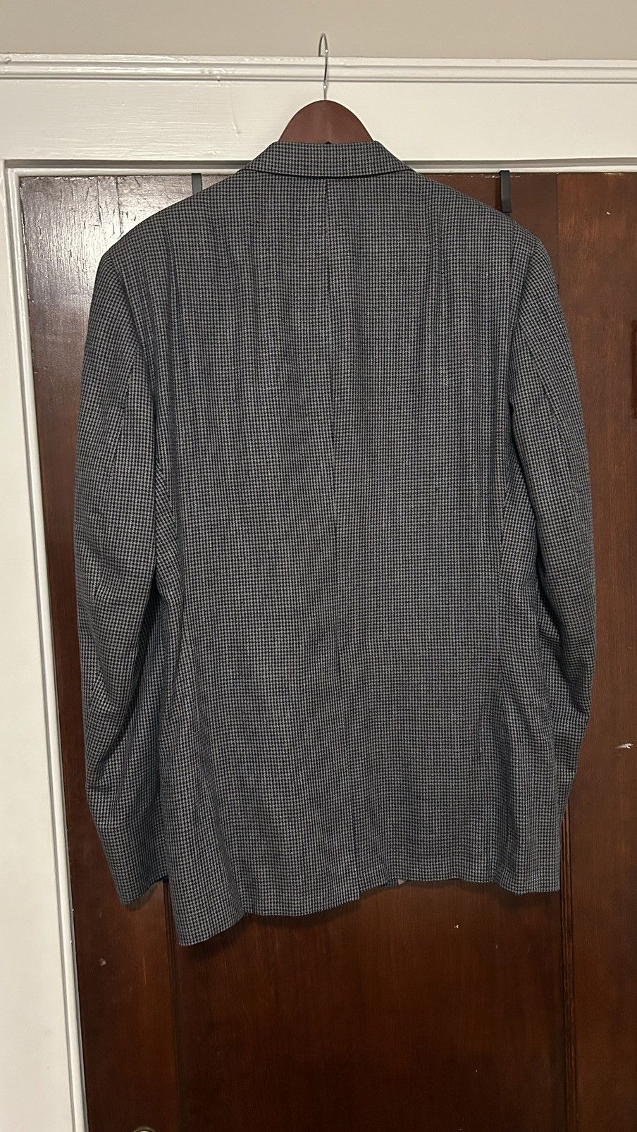 Burberry × Vintage Vintage Burberry Silk Houndstooth blazer Size 40L - 2 Thumbnail