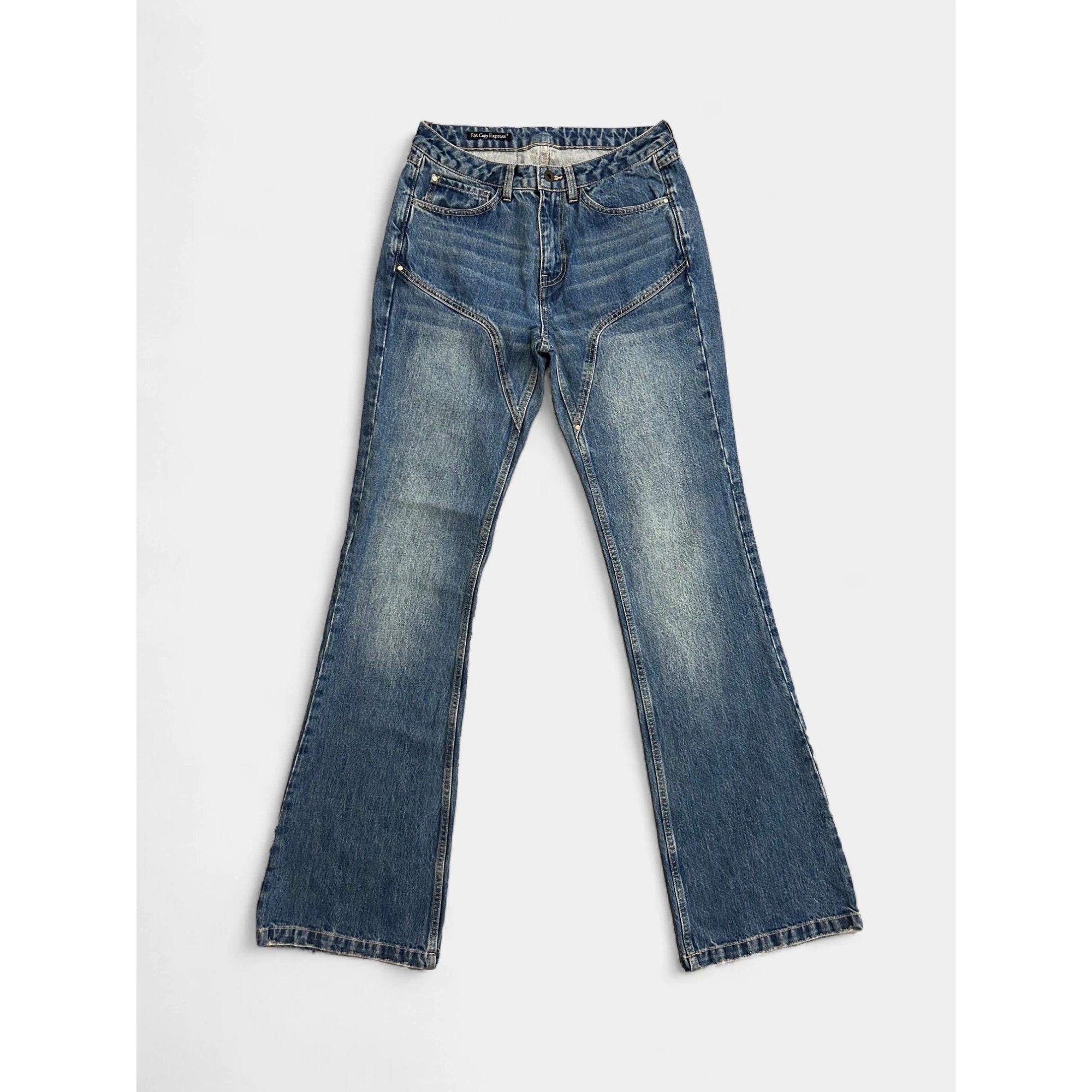 Fax Copy Express Fax Copy Express 2000's Blue Flared Jeans Size US 30 / EU 46 - 2 Thumbnail
