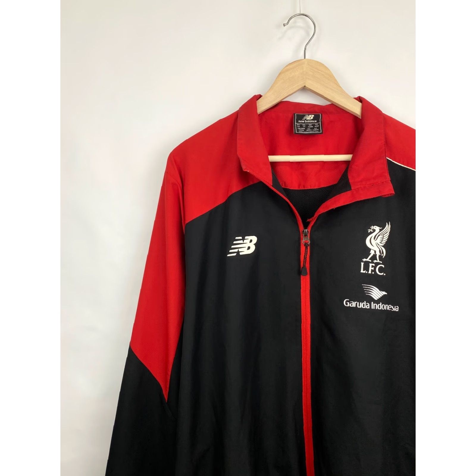 New Balance New Balance Liverpool Zip Jacket Soccer Jersey Rare Retro XXL Multicolor Black/Red Mens Jacket Size US XXL / EU 58 / 5 - 3 Thumbnail