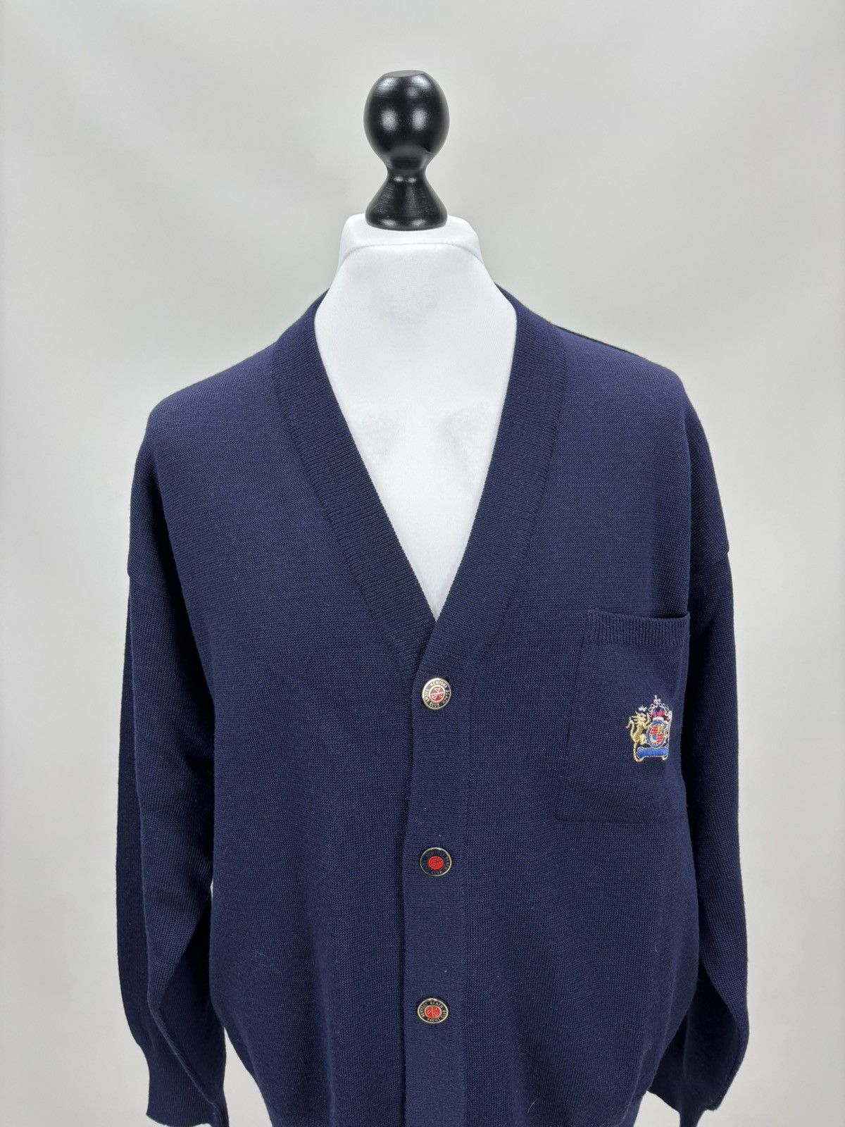Dalmine Mens cardigan Dalmine Size L/52 Color Blue Size US L / EU 52-54 / 3 - 2 Thumbnail