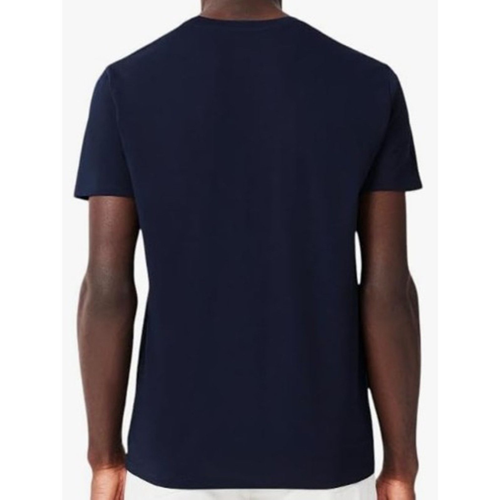 Lacoste Lacoste Men's Cotton Pima Jersey T-Shirt Navy Blue Small Size US S / EU 44-46 / 1 - 3 Thumbnail