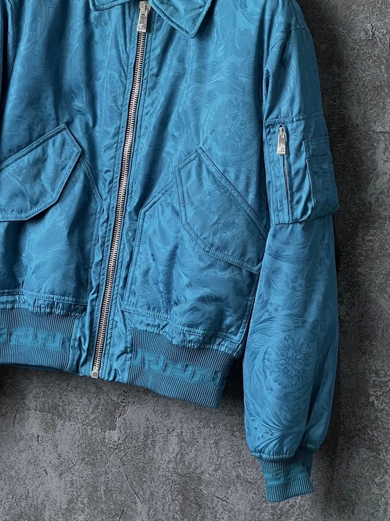 Versace Versace Blue lapel zip jacket Size US L / EU 52-54 / 3 - 4 Thumbnail