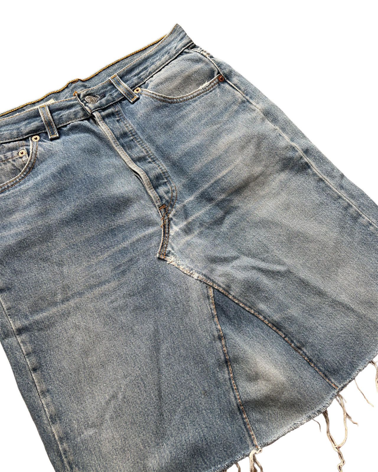 Needles Rebuild by Needles Denim Skirt 30 Size 32" / US 10 / IT 46 - 2 Thumbnail