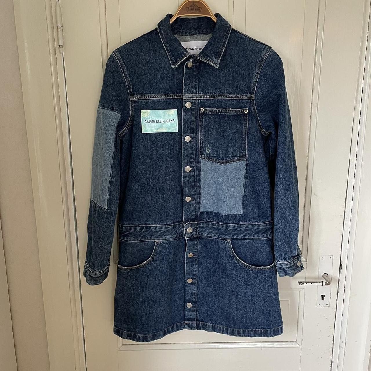 Calvin Klein Denim dress patchwork Midi Dresses