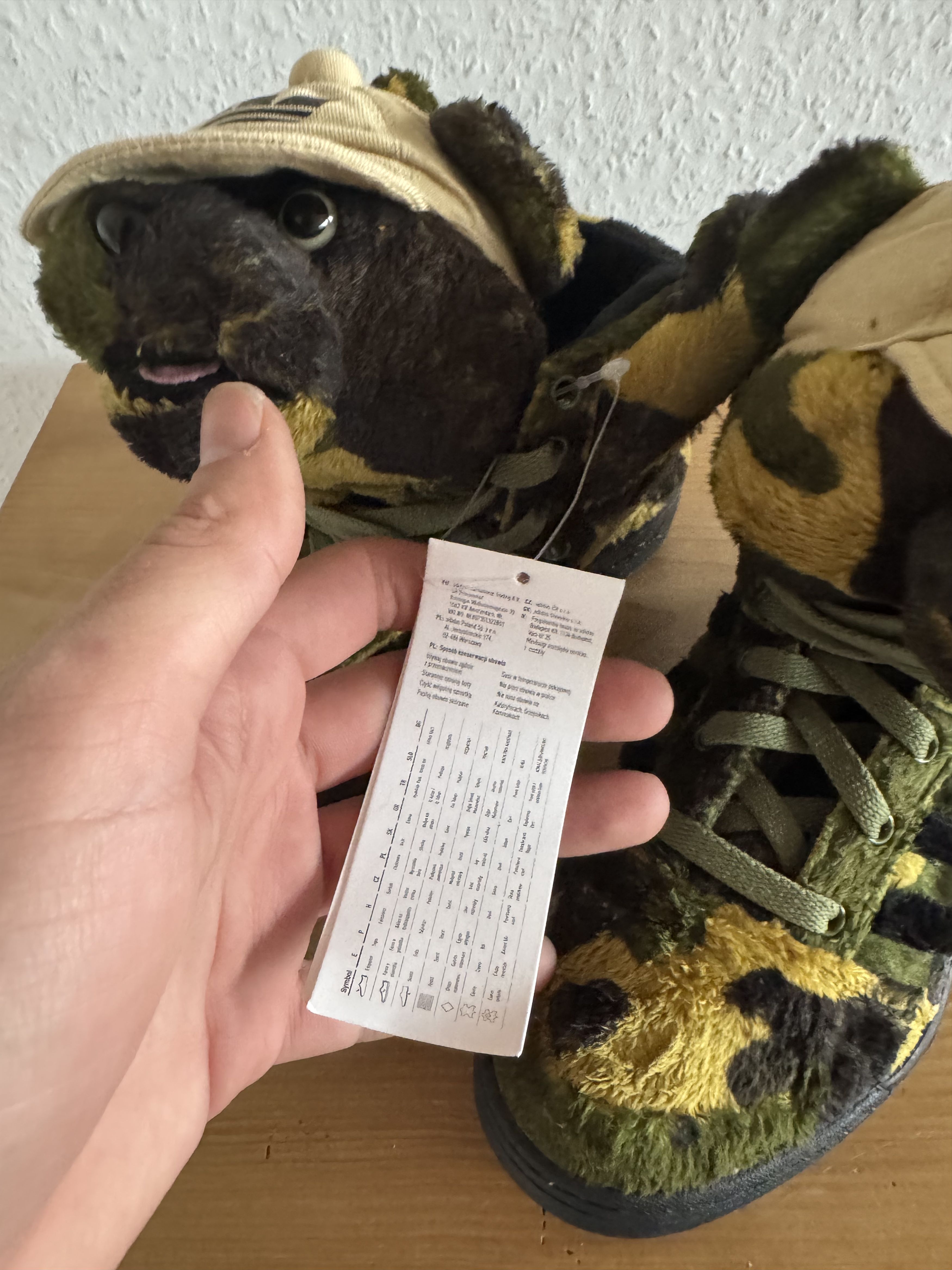 Adidas × Jeremy Scott JS Camo Teddy Bear Sneakers Size US 5 / EU 37 - 14 Thumbnail