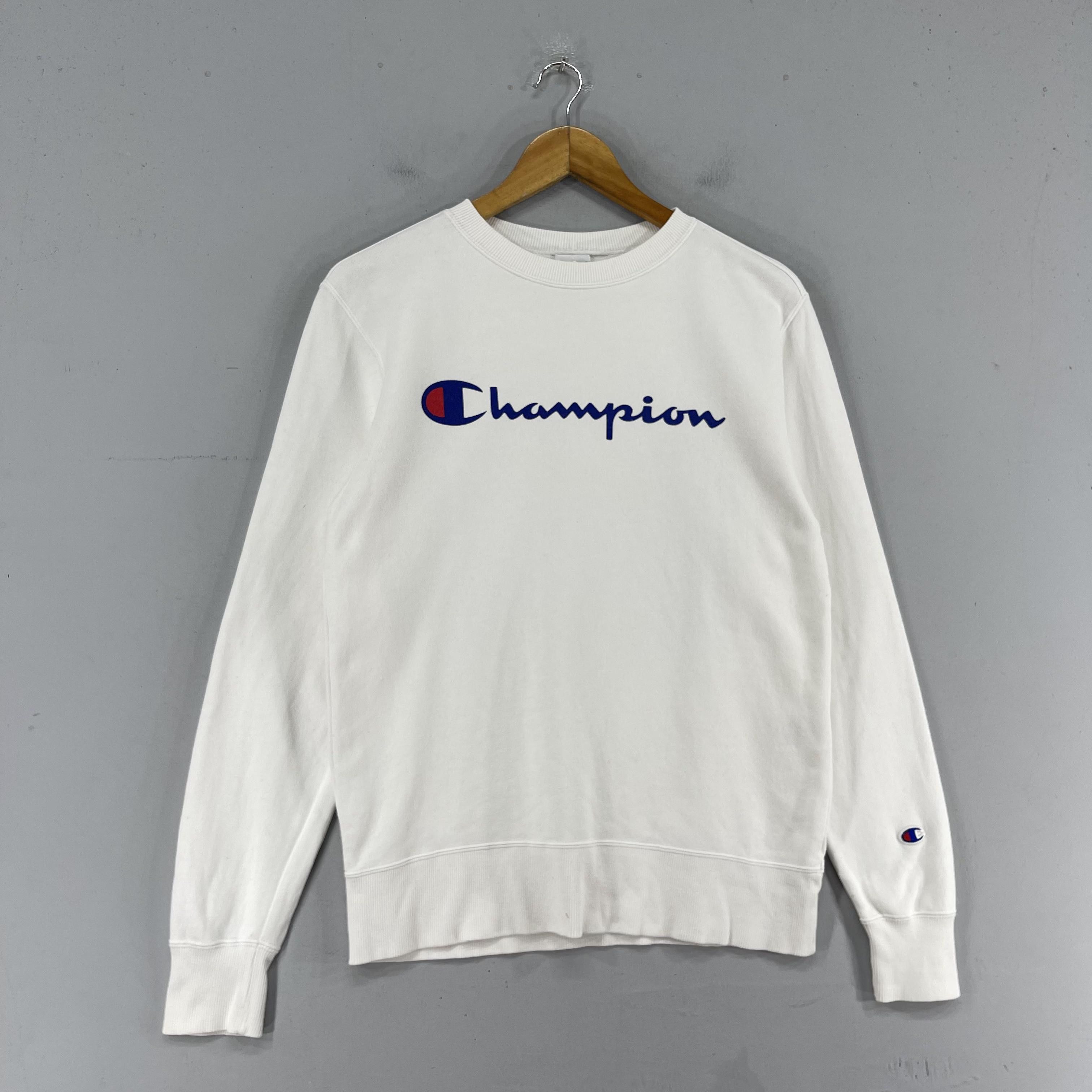 Champion × Vintage Vintage CHAMPION Big Logo Spellout Printed Sweatshirt Size US S / EU 44-46 / 1 - 4 Thumbnail