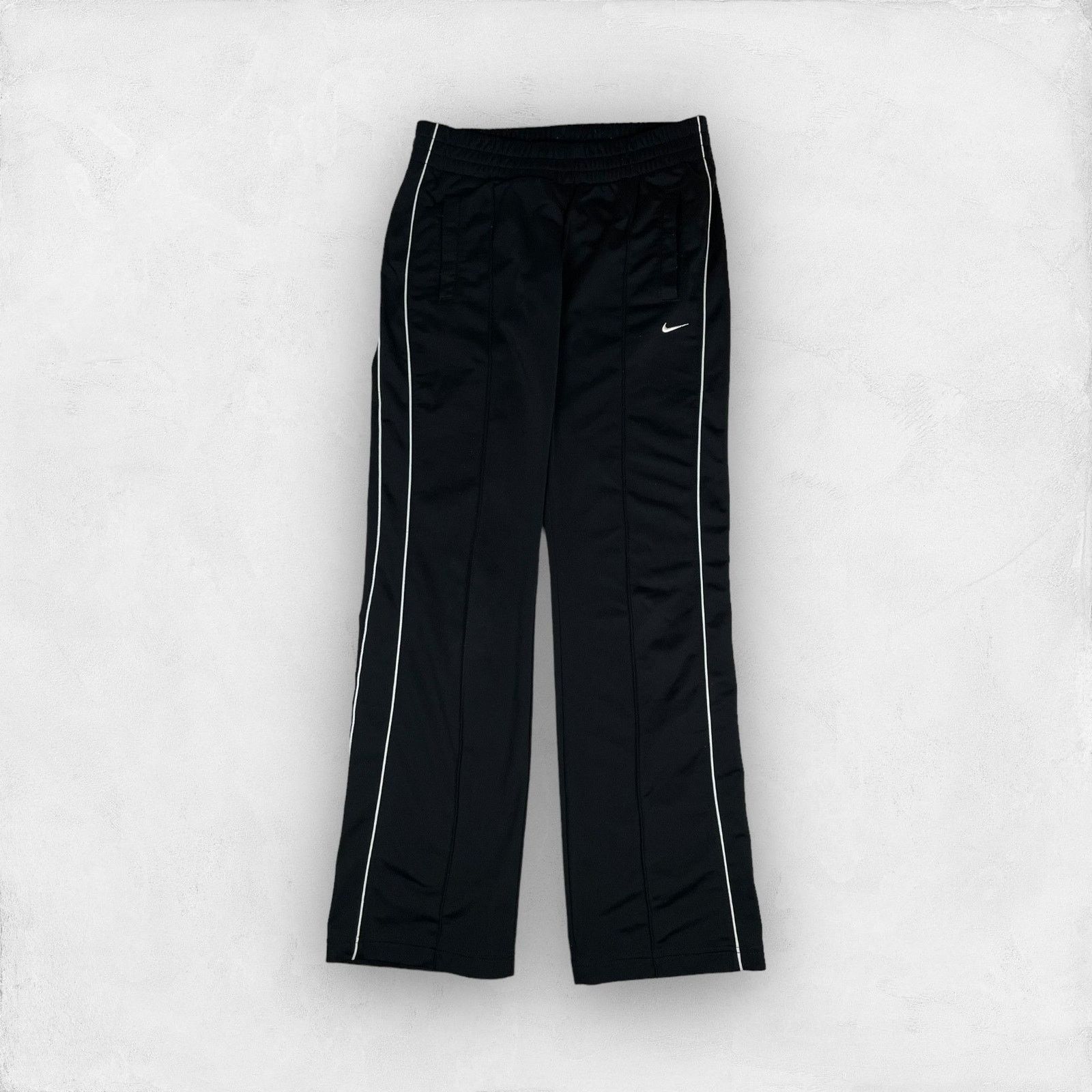 Nike × Vintage Nike Adult Black Polyester Logo Drawstring Track Pants Small Size US 30 / EU 46 - 1 Thumbnail