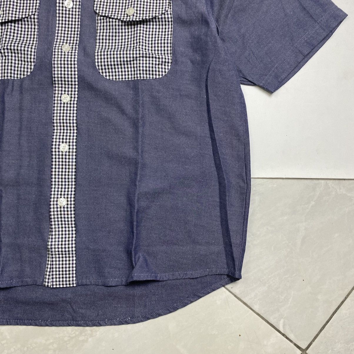 Issey Miyake Hifumi Two tone Double Pocket button shirt Size US L / EU 52-54 / 3 - 3 Thumbnail