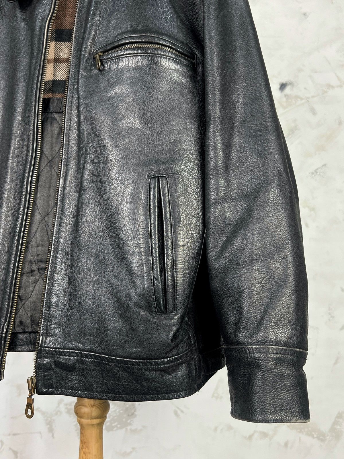 Vintage Vintage Fosters Leather Jacket Size M - L Size US L / EU 52-54 / 3 - 5 Thumbnail