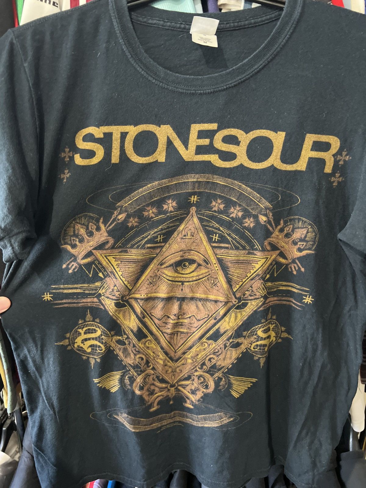 Other 2012/2013 VINTAGE STONE SOUR AOP BAND ROCK TOUR R SHIRT SZ M Size US M / EU 48-50 / 2 - 3 Thumbnail