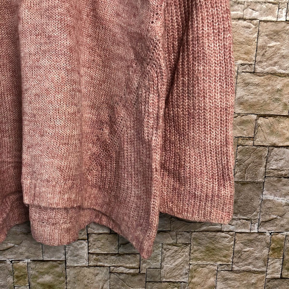 Homespun Knitwear × Japanese Brand Top Valu Pink Knitwear #A657 Size L / US 10 / IT 46 - 8 Thumbnail