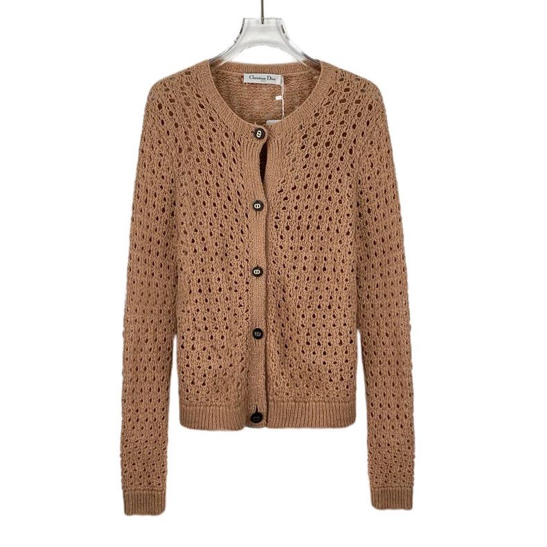 Dior Dior Brown Alpaca Knit Cardigan Coat Size US S / EU 44-46 / 1 - 1 Thumbnail