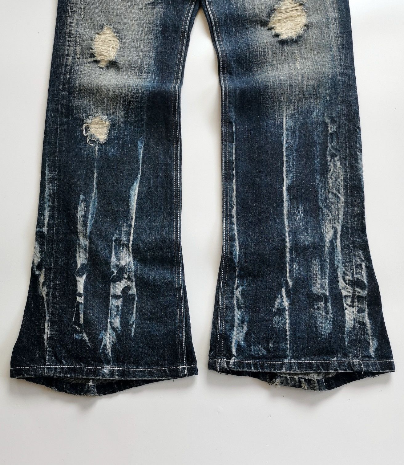 Tornado Mart Beach Sound Flared Bootcut Zipper Jeans Size US 34 / EU 50 - 4 Thumbnail