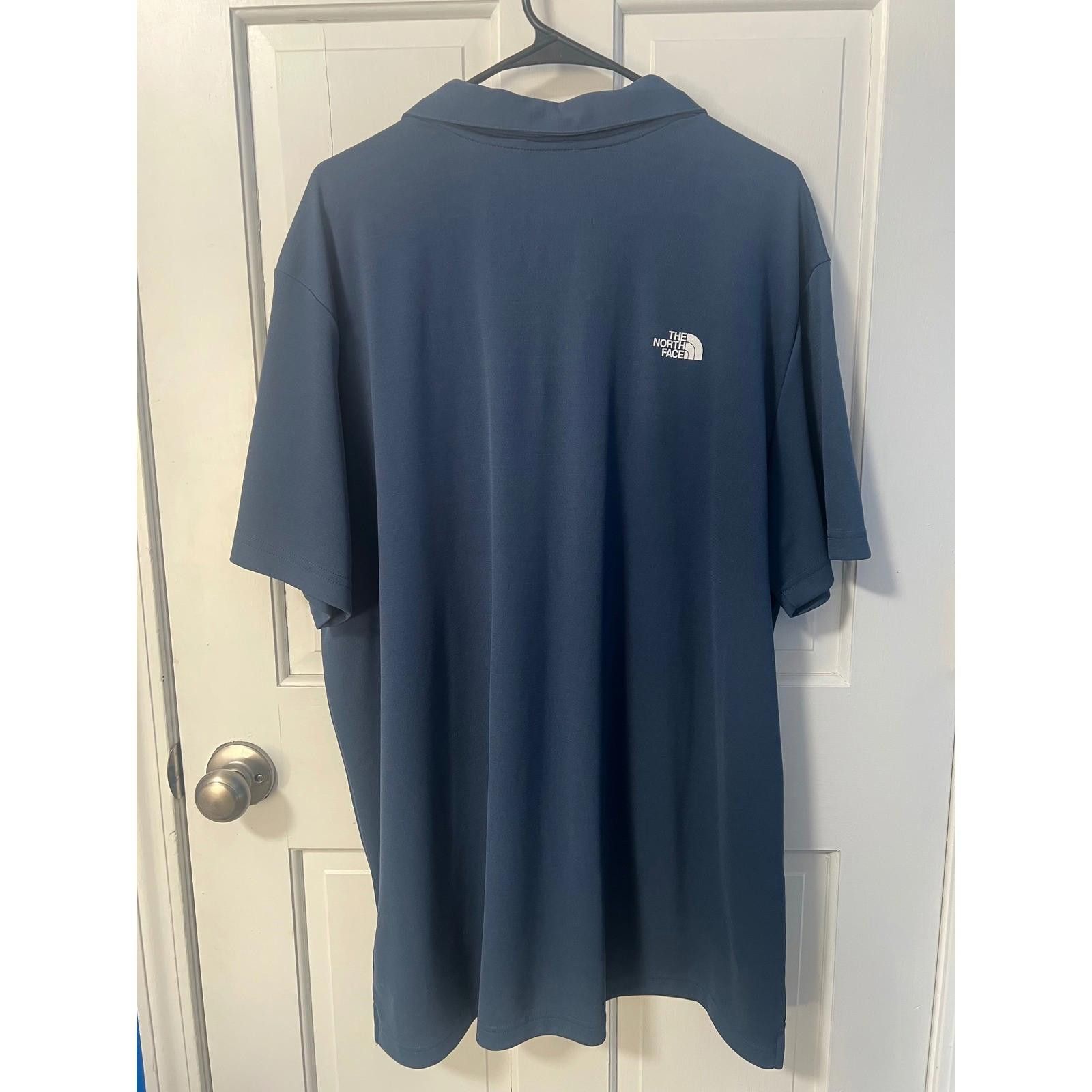 The North Face The North Face Mens Blue Bubblr Logo Polo Shirt XXL Size US XXL / EU 58 / 5 - 3 Thumbnail