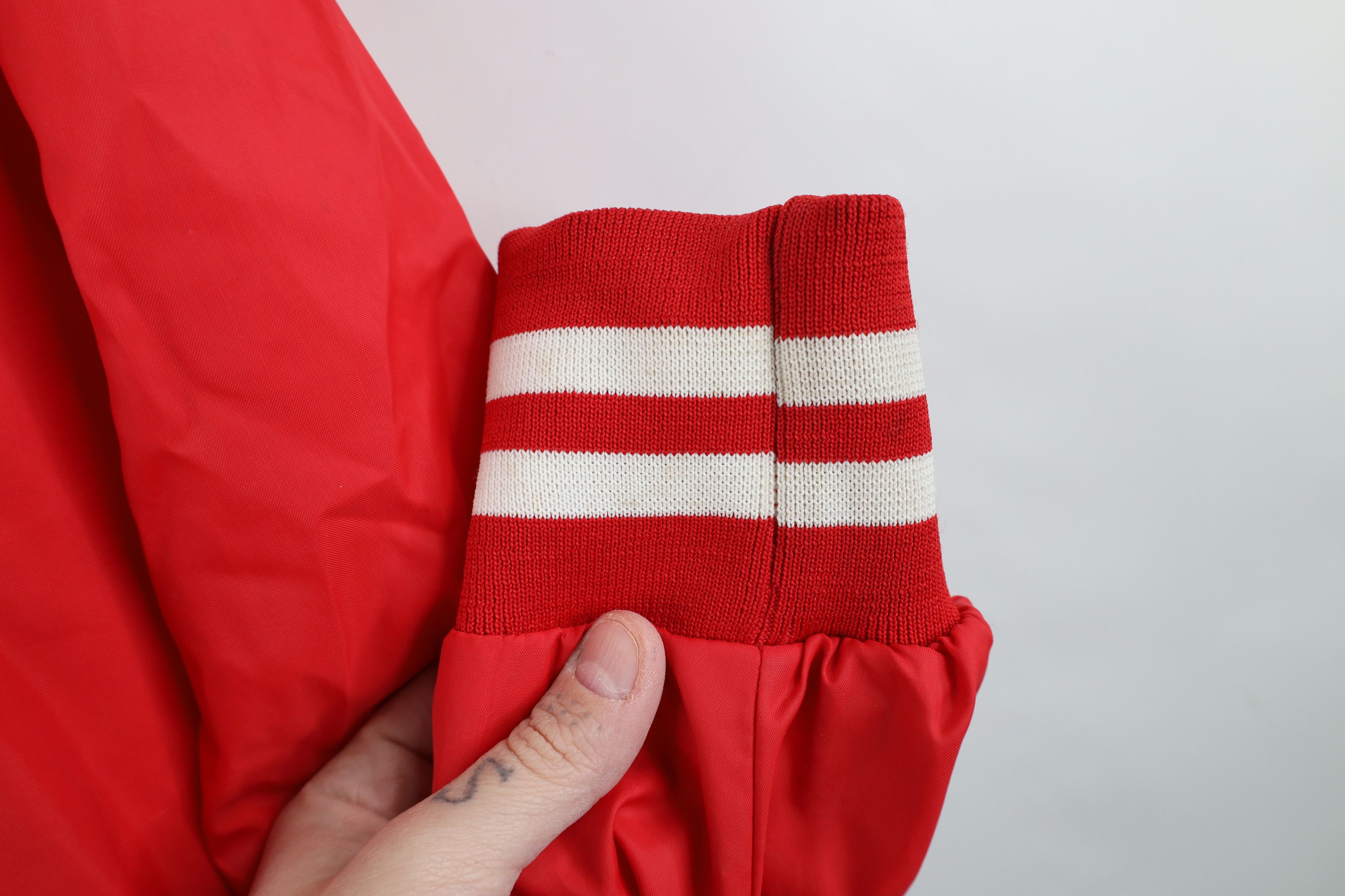 Vintage Vintage 70s 80s Lined Striped Bomber Jacket USA Red Size US XL / EU 56 / 4 - 9 Thumbnail
