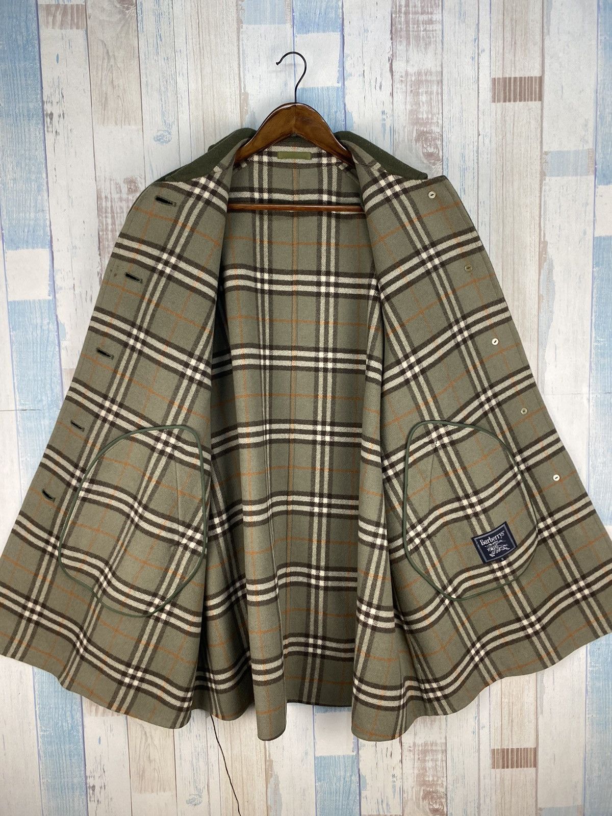 Burberry Prorsum × Vintage Vintage Burberrys Prorsum Nova Check Wool Jacket Size US L / EU 52-54 / 3 - 3 Thumbnail
