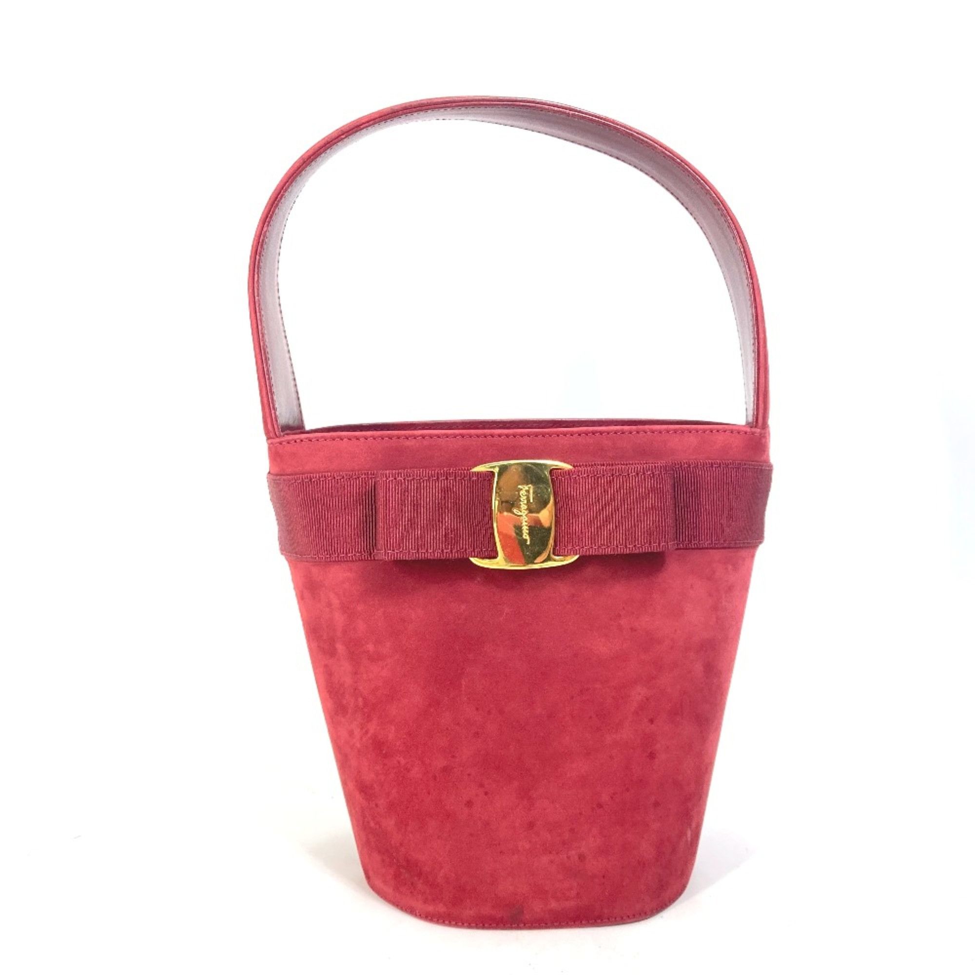 Salvatore Ferragamo Shoulder Bag Shoulder Bag Bag Bucket type Hand Bag RedBased Other