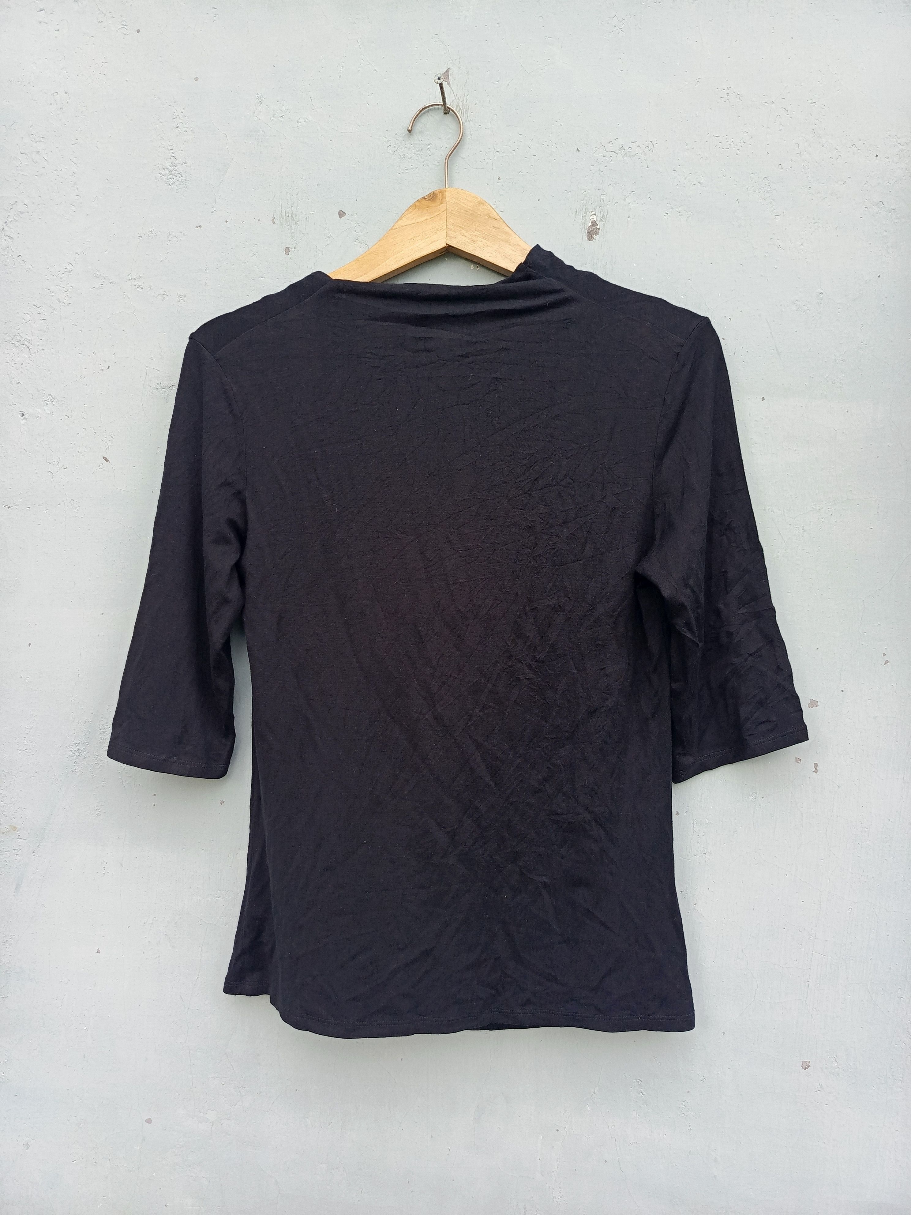 Max Mara Maxmara made in Italy black blouse Size L / US 10 / IT 46 - 8 Thumbnail