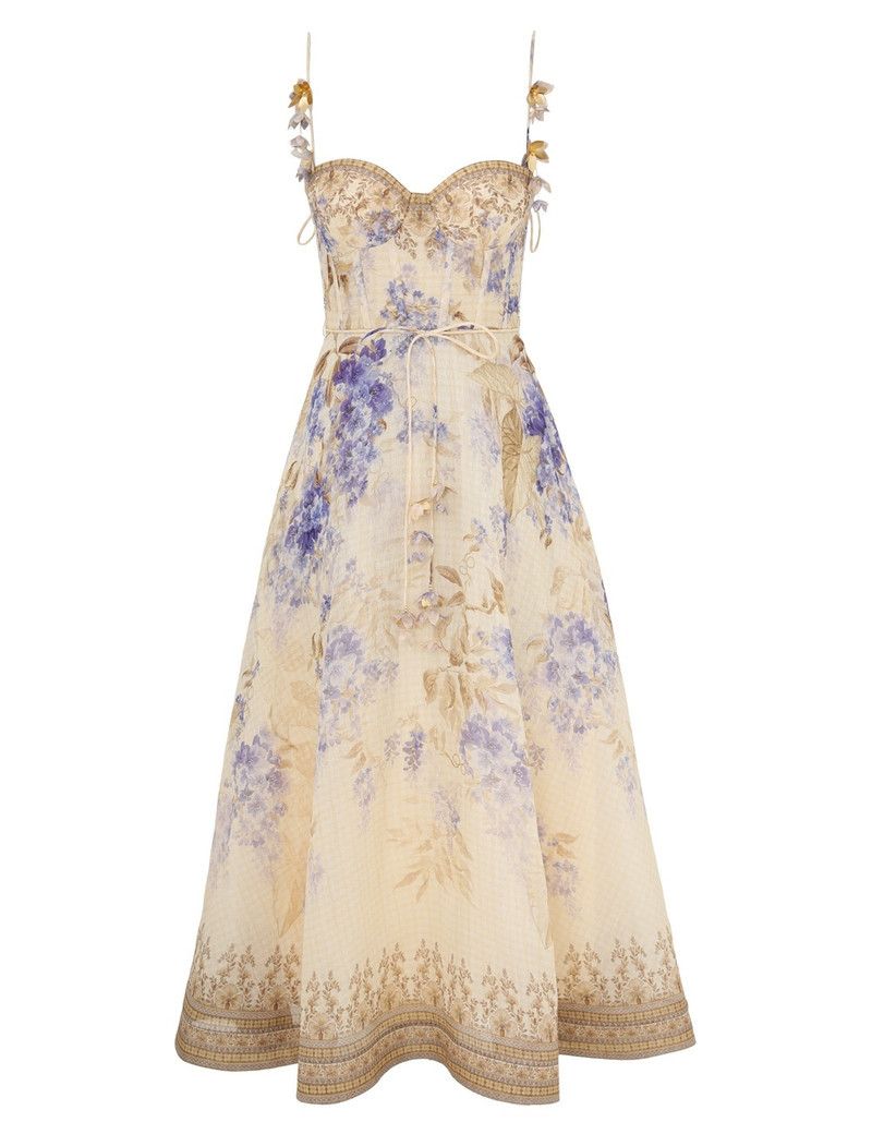 oc11z0226 Dawning Picnic Dress In Multicolor