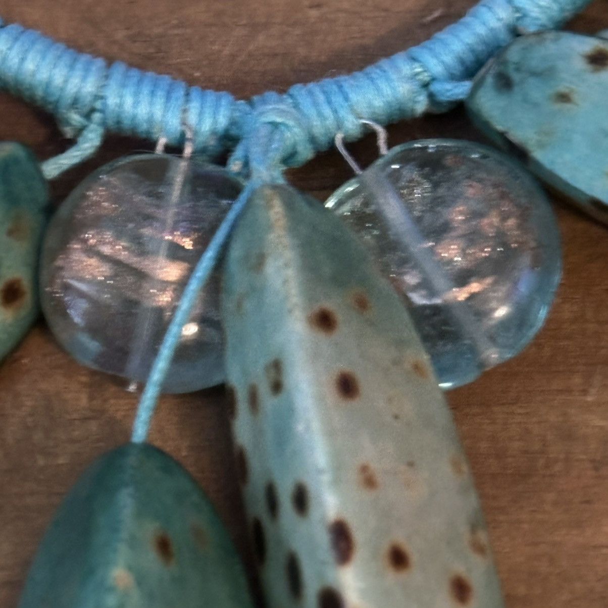 Other Turquoise spotted dagger dangle cord necklace Size ONE SIZE - 5 Thumbnail