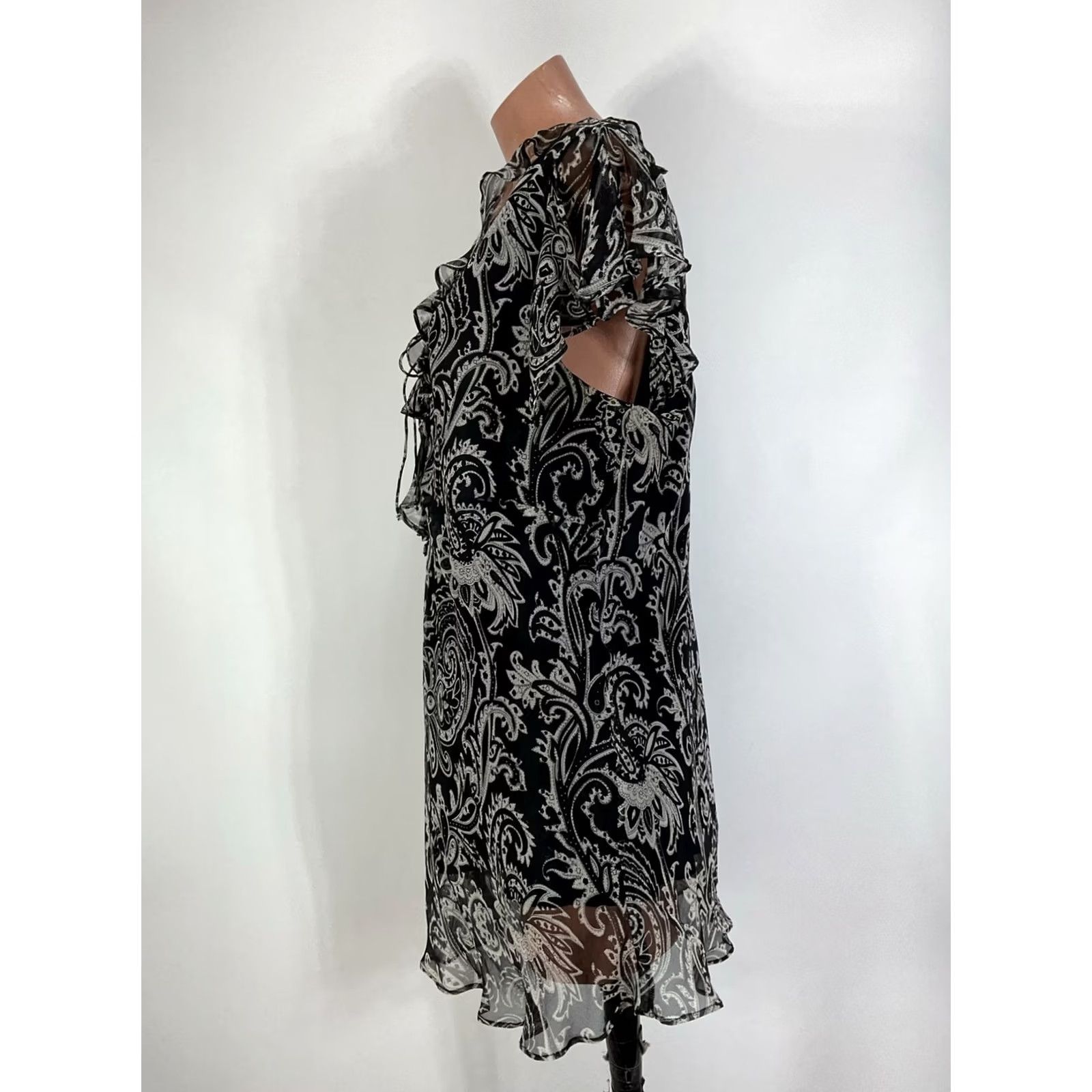 Vintage VINTAGE VISION APPAREL Blouse Womens 2X VTG Silk Floral Paisley Lace Sleeveless PLUS Size XXL / US 16-18 / IT 52-54 - 5 Thumbnail