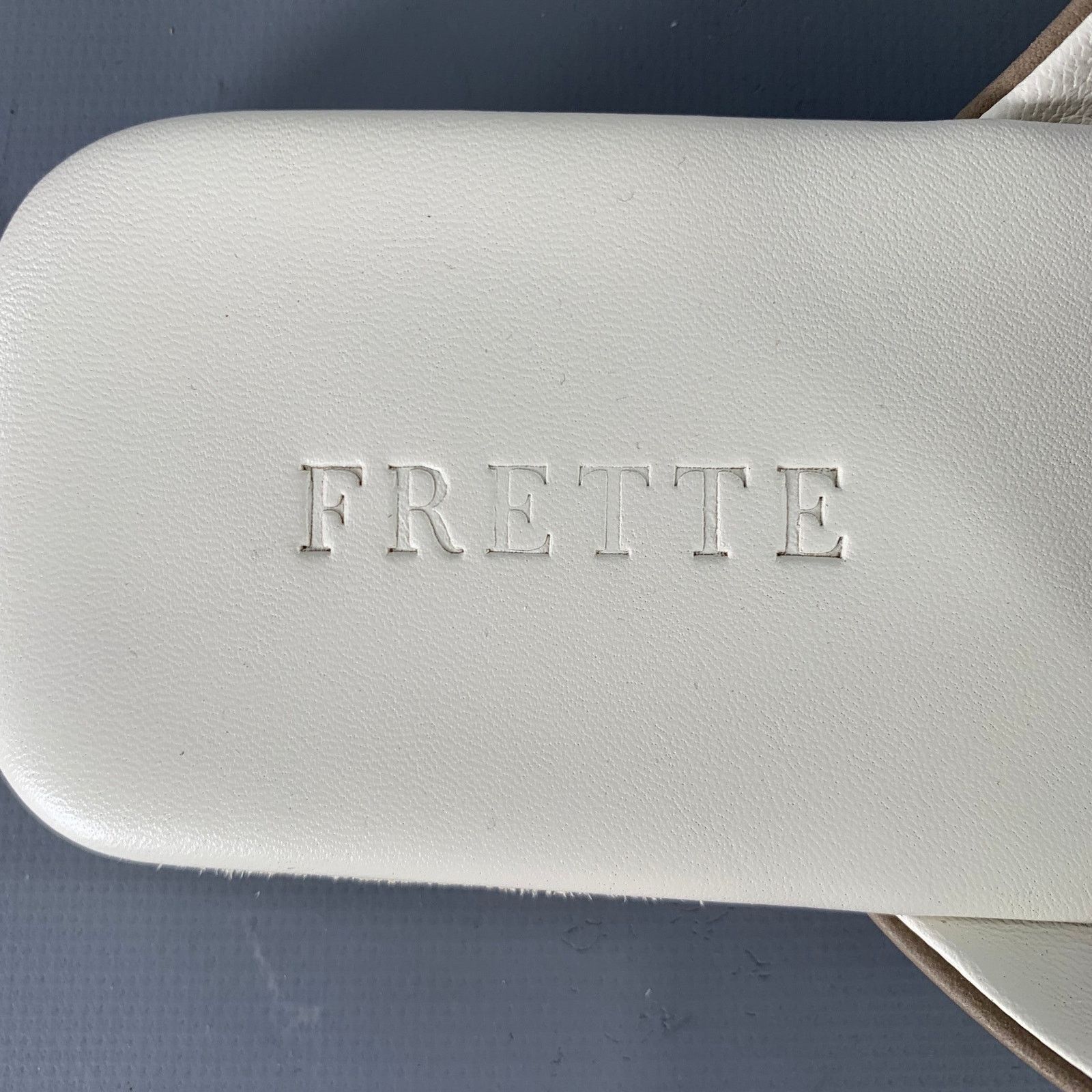 Other FRETTE Size 9 Grey Taupe Leather Slippers Loafers Size US 9 / EU 42 - 7 Thumbnail